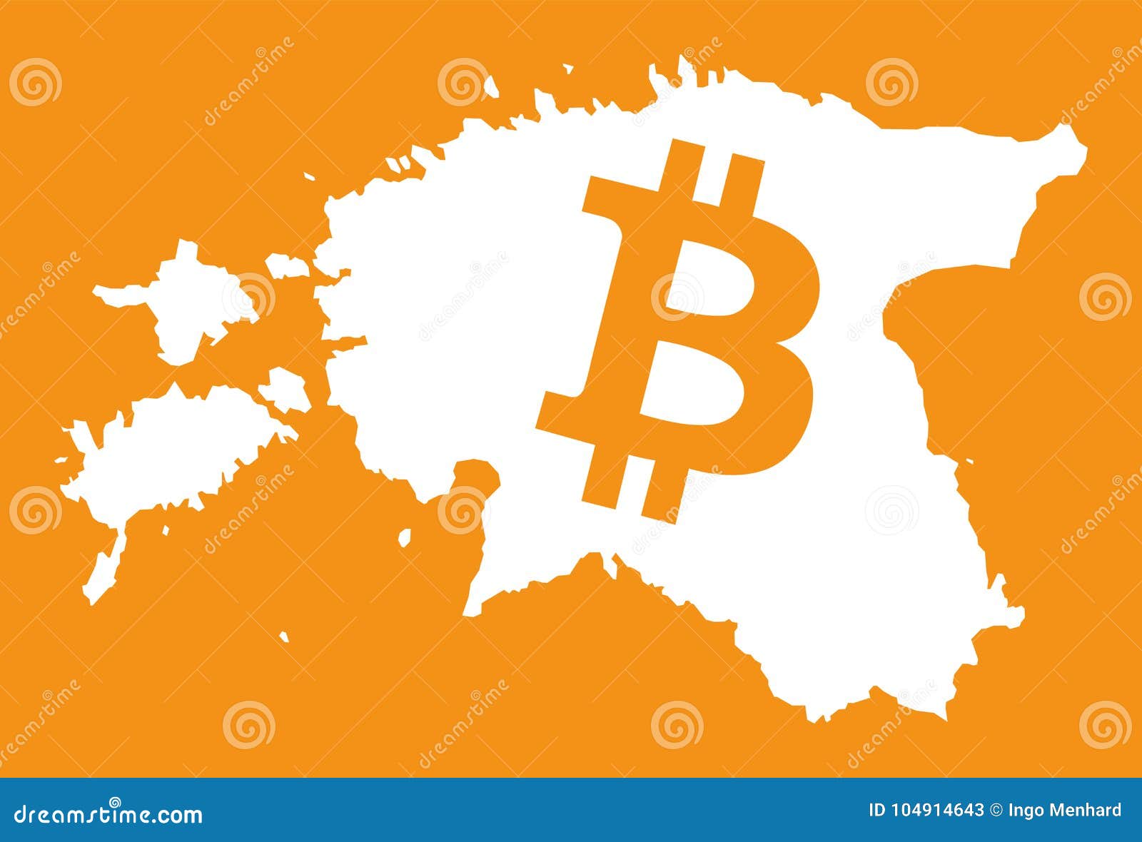 Estonia Bitcoin Illustrations & Vectors