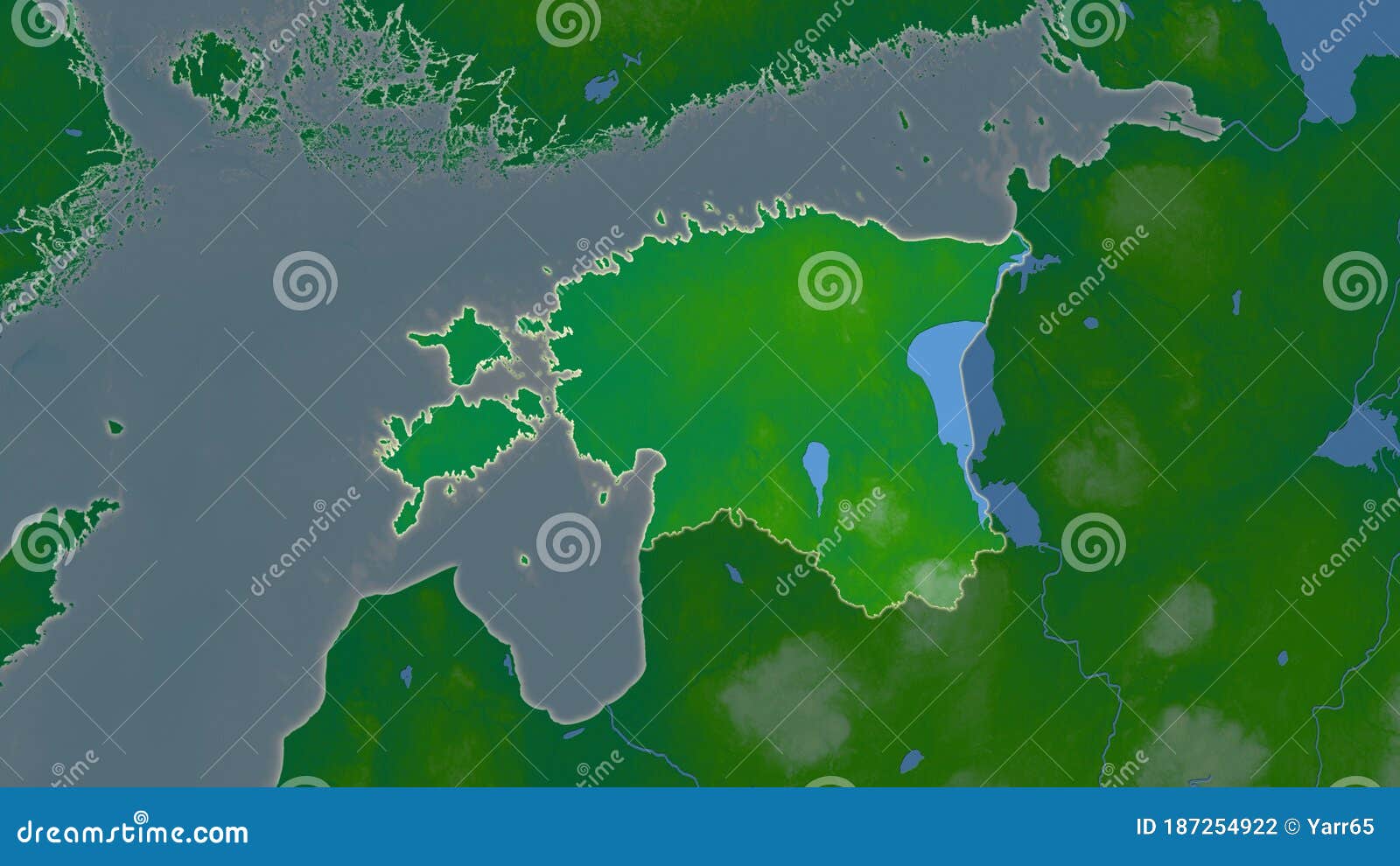 Estonia Physical. Composition Stock Illustration Illustration of