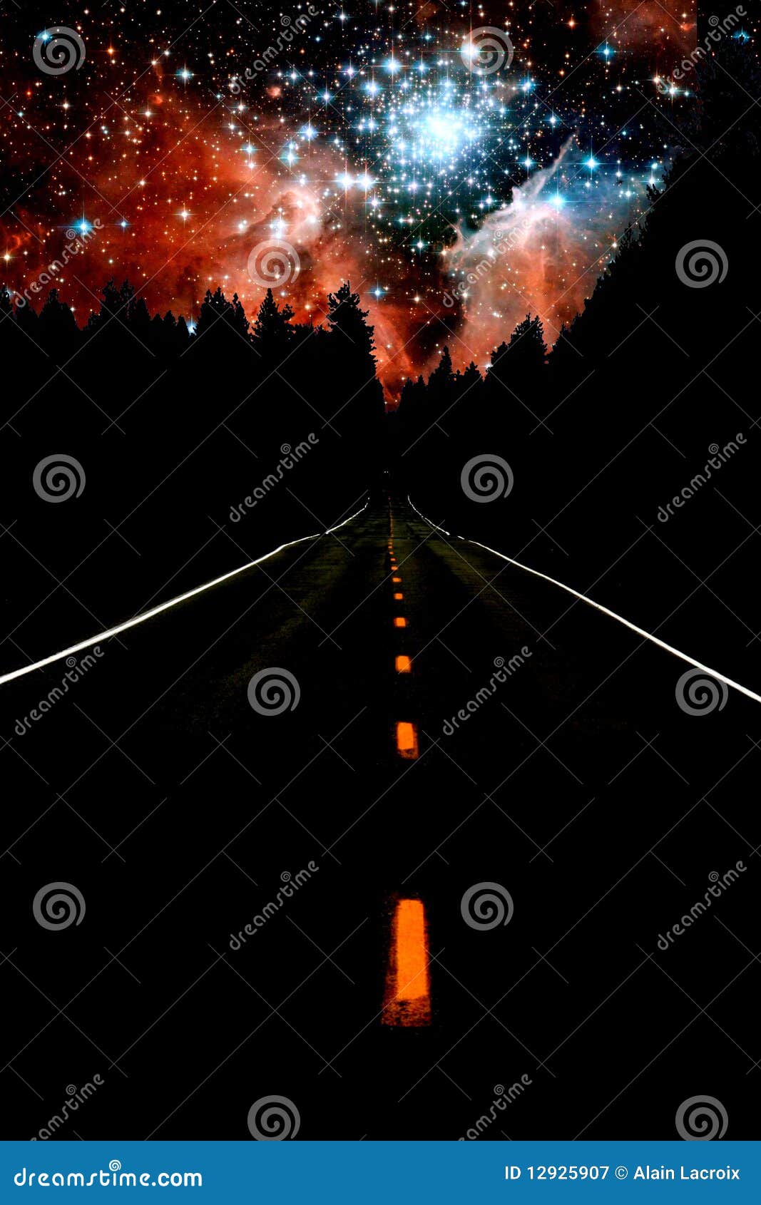 Caminho para as estrelas imagem de stock. Imagem de adiante - 12925907, image size:1067x1690
