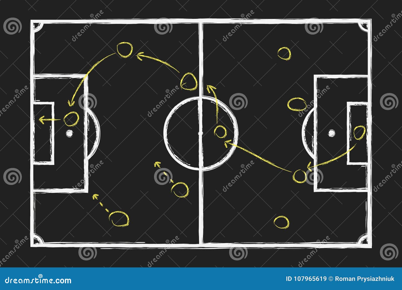 Jogadores de futebol, formação 4-2-3-1. Meio estádio de futebol imagem  vetorial de boldg© 187973202