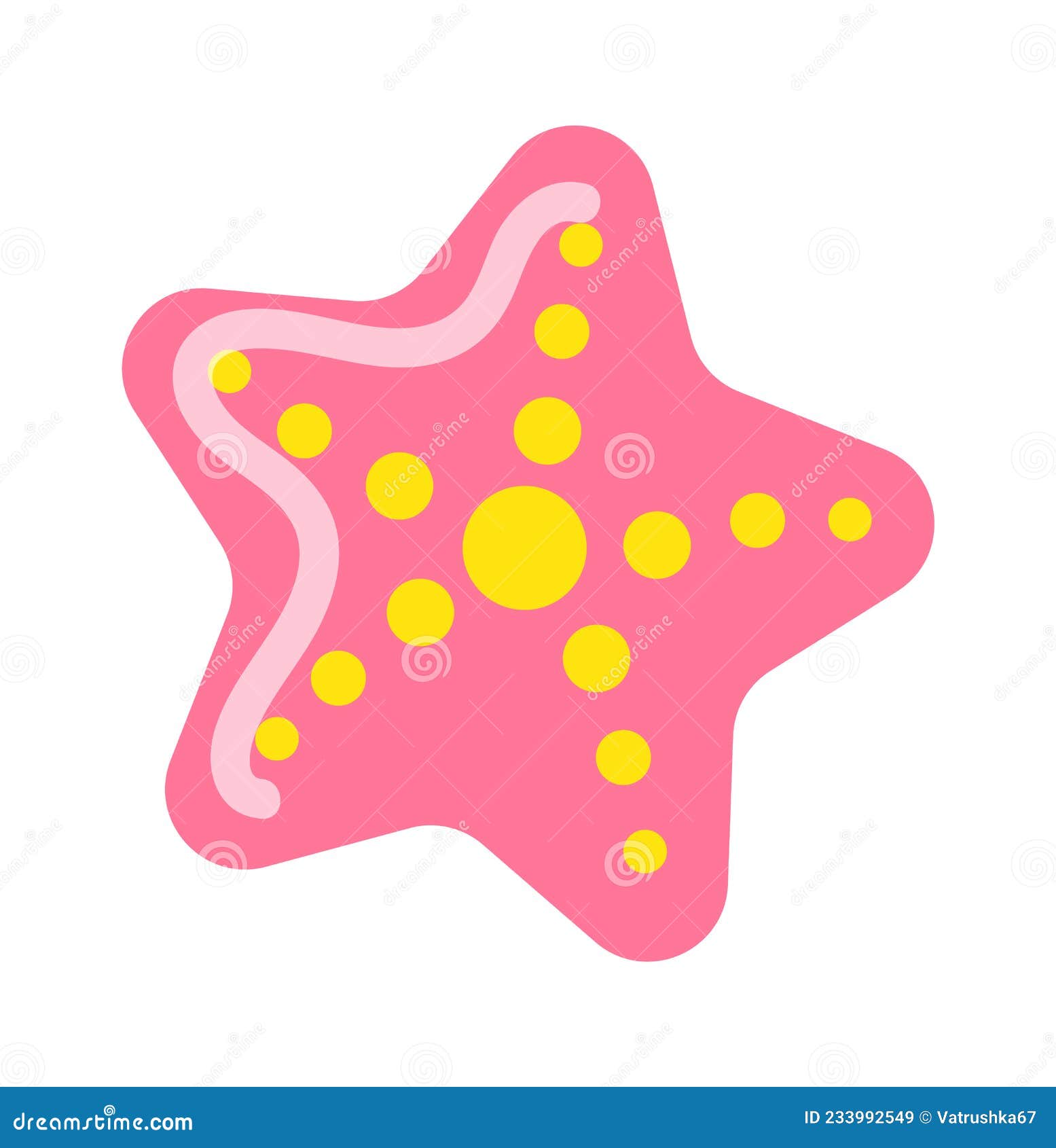 Estrela-do-mar No Estilo Plano Do Desenho De Desenhos Coloridos Ilustração  do Vetor - Ilustração de fofofo, colorido: 233992549