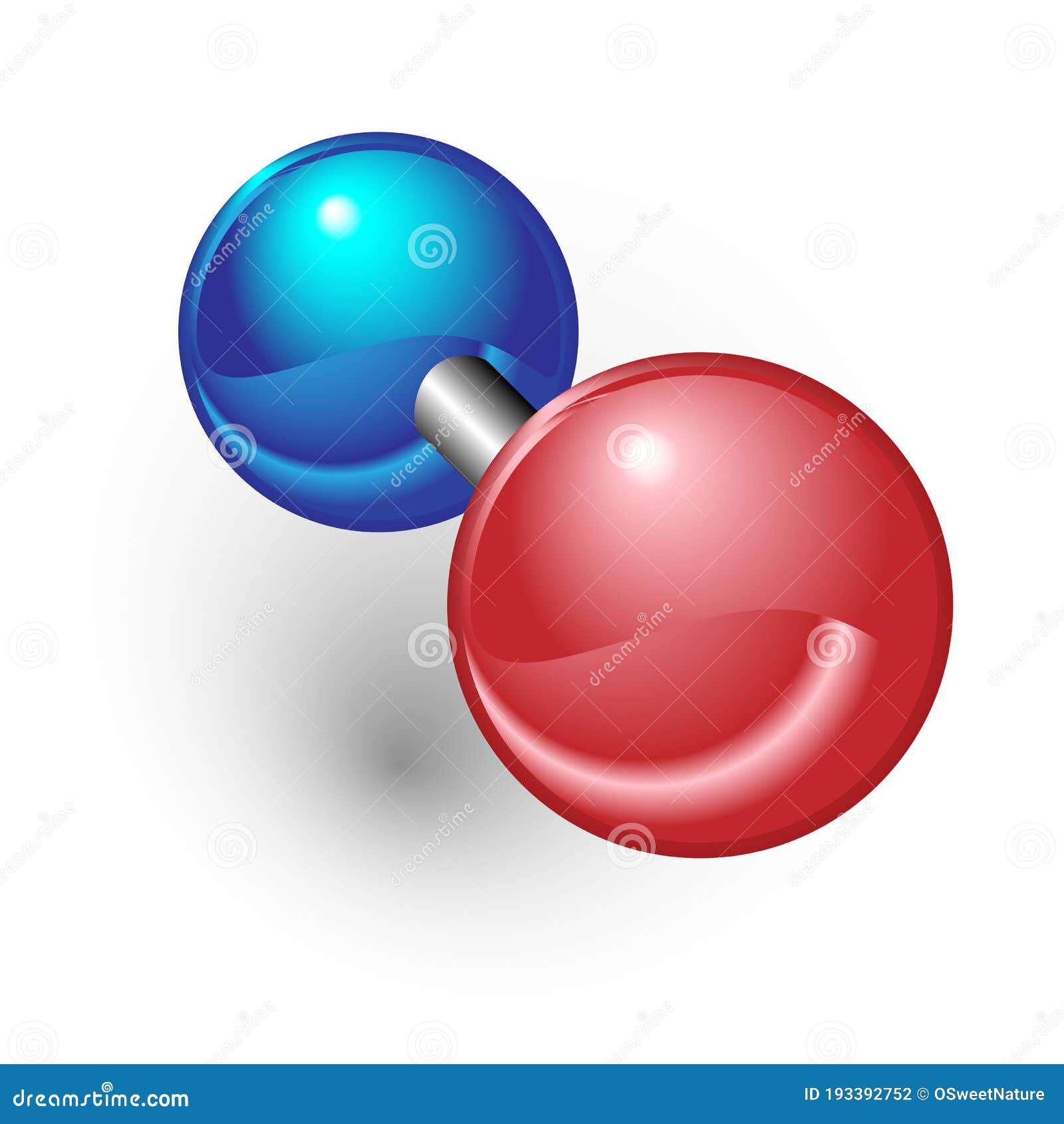 Estructura Atómica De óxido De Nitrógeno De La Molécula Ilustración del  Vector - Ilustración de estructura, ciencia: 193392752