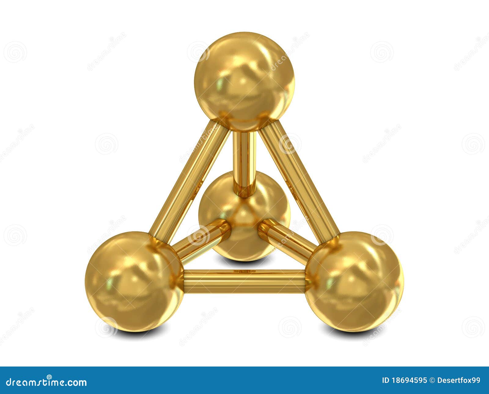 Estructura De Oro Molecular Stock de ilustración - Ilustración de esfera,  molécula: 18694595