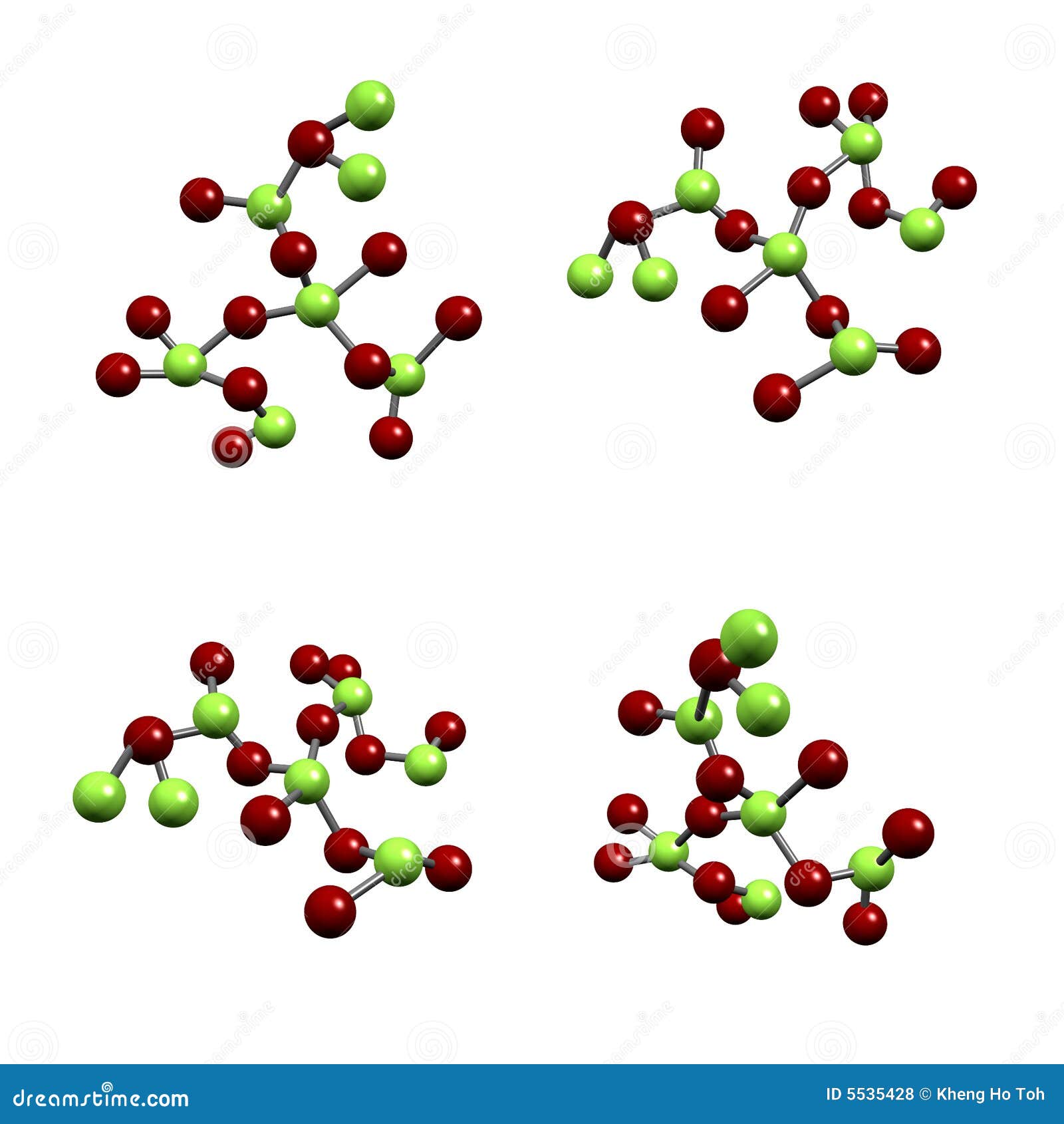 Estructura Del Compuesto Químico De Moléculas Stock de ilustración -  Ilustración de espiral, hilo: 5535428
