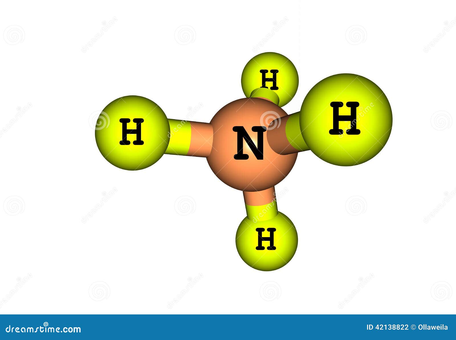 Estrutura Molecular Anandamida Isolada Em Branco Ilustração Stock