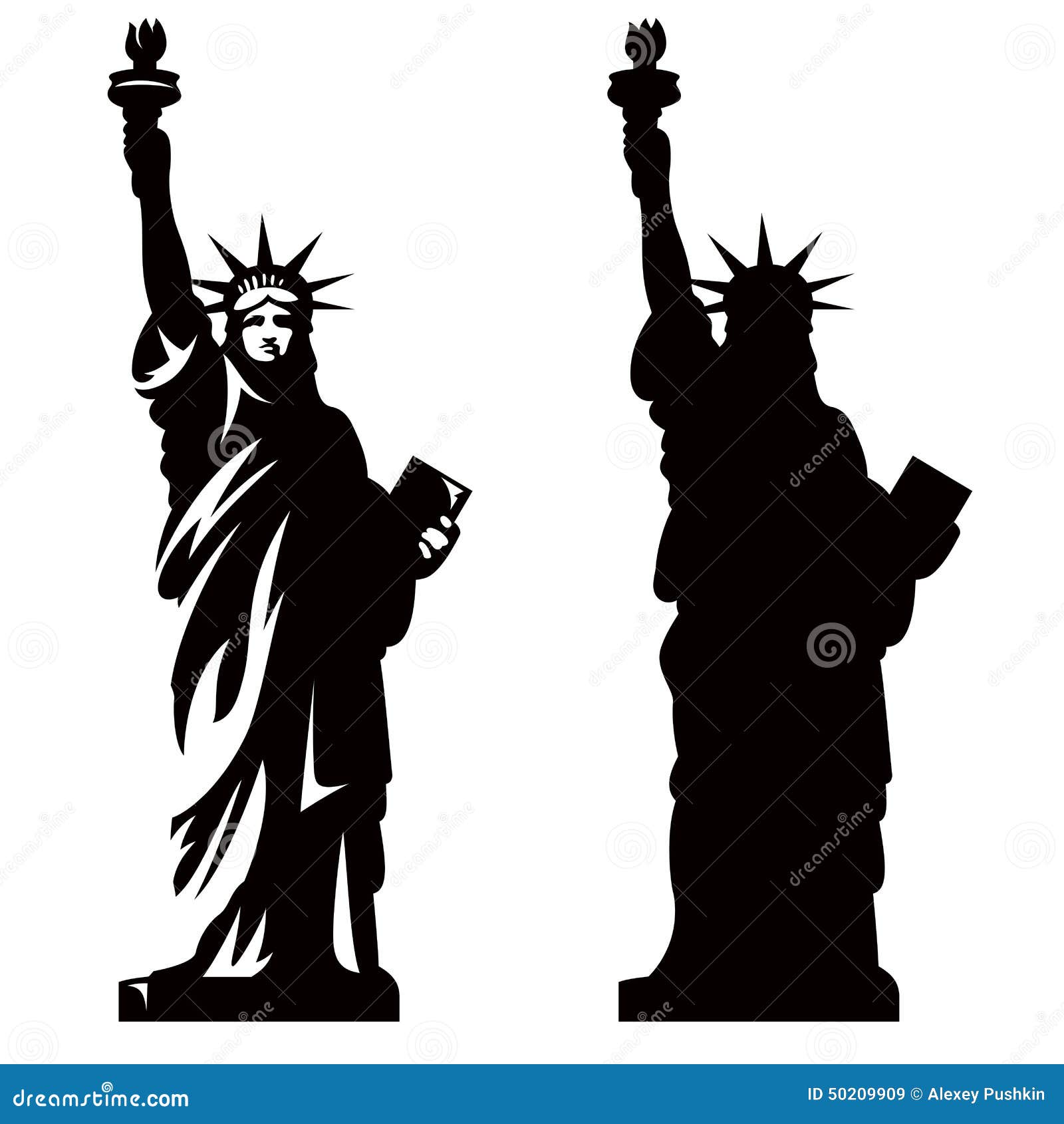 Estátua de liberdade 2 ilustração do vetor. Ilustração de tourism