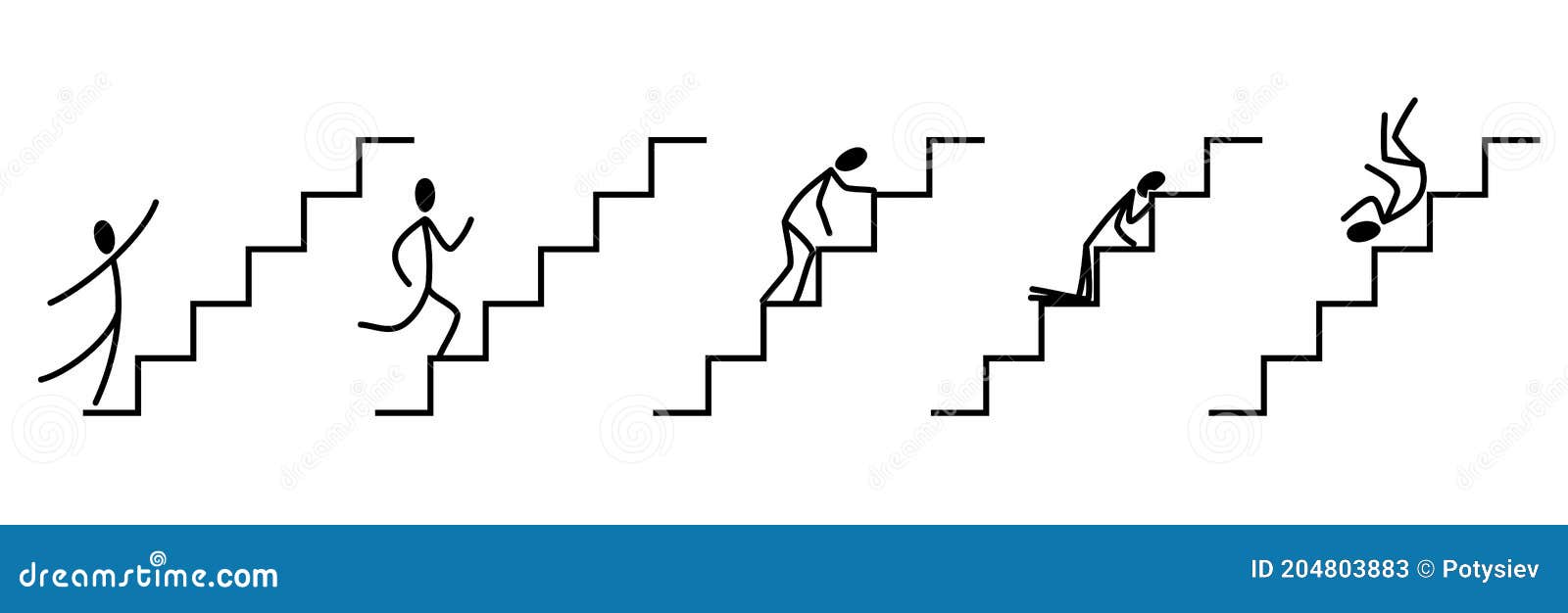 Etapas De Subir Y Bajar Las Escaleras. Carrera De Gerentes. Ilustración del Vector - Ilustración de protuberancia, carrera: 204803883 Etapas De Subir Y Bajar Las Escaleras. Carrera De Gerentes. Ilustración del Vector - Ilustración de protuberancia, carrera: 204803883