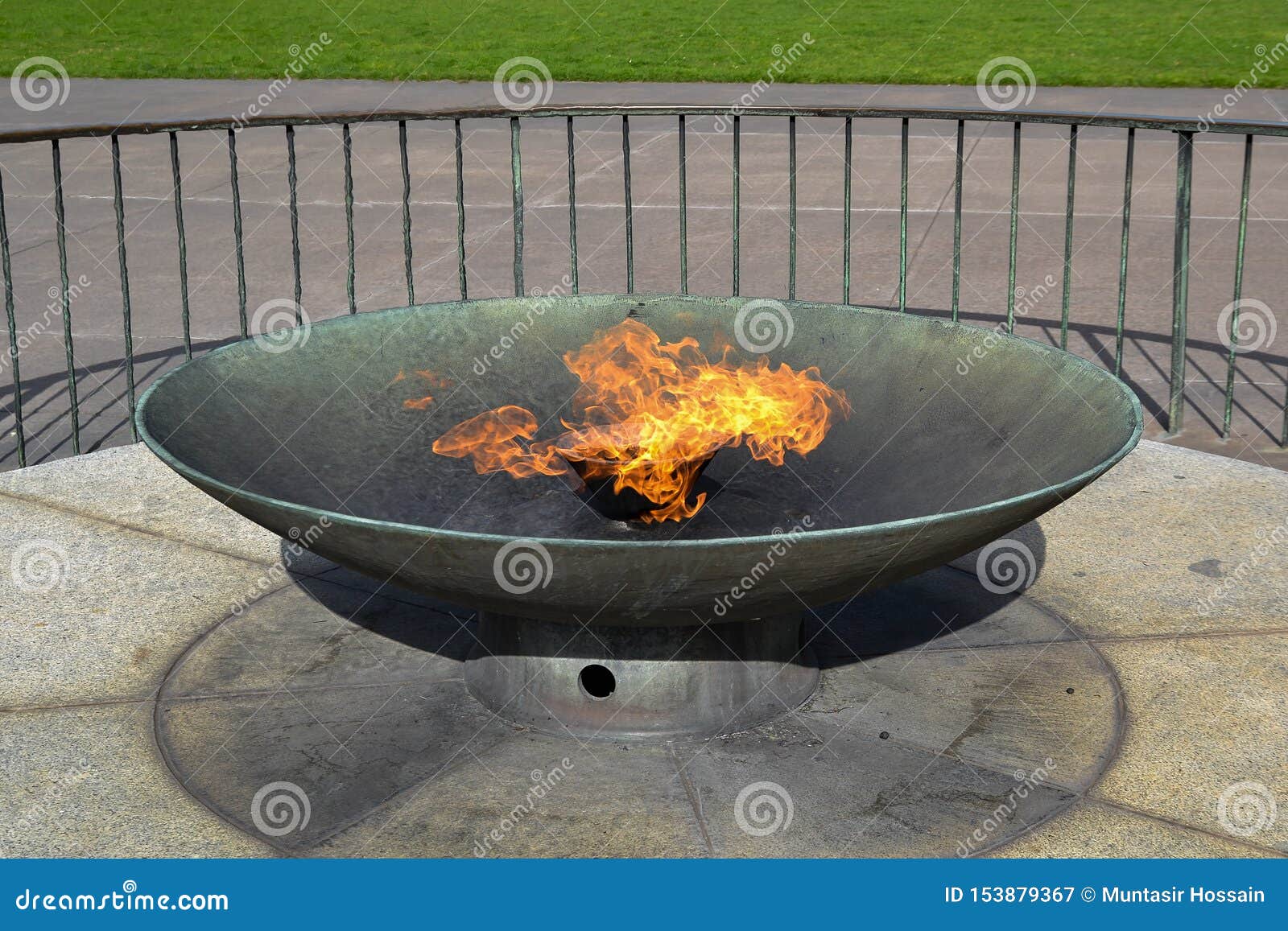 Eternal Flame at Shrine of Remembrance Stock Image - Image of orange