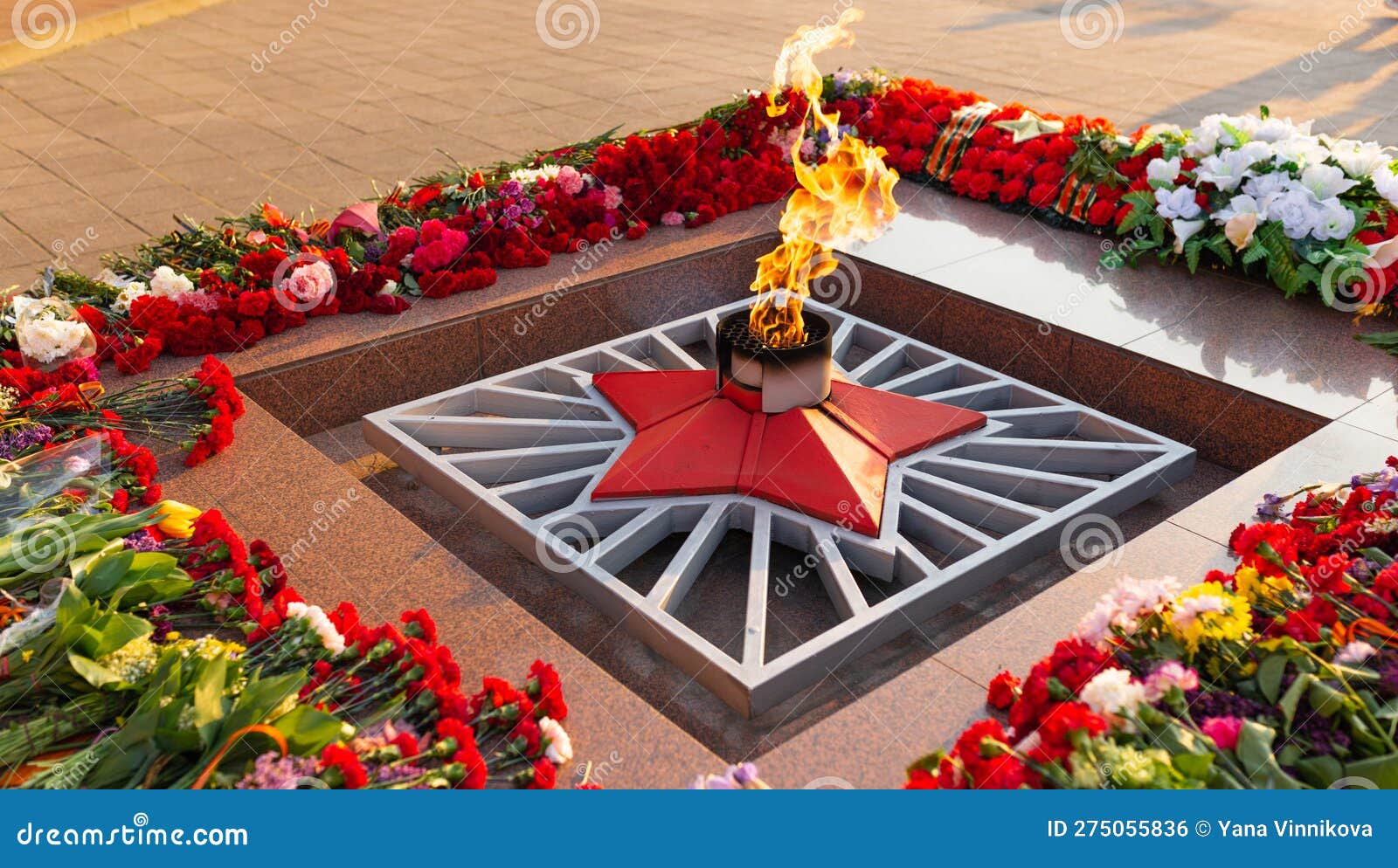 Eternal Flame - a Symbol of the Victory in the Great Patriotic War. May 9th - Day of Victory