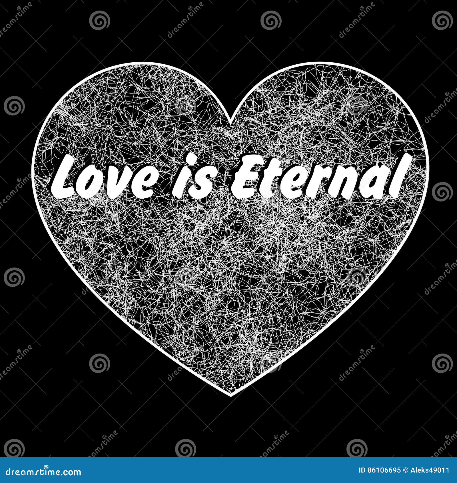 Eternal love stock vector. Illustration of sign, life - 86106695