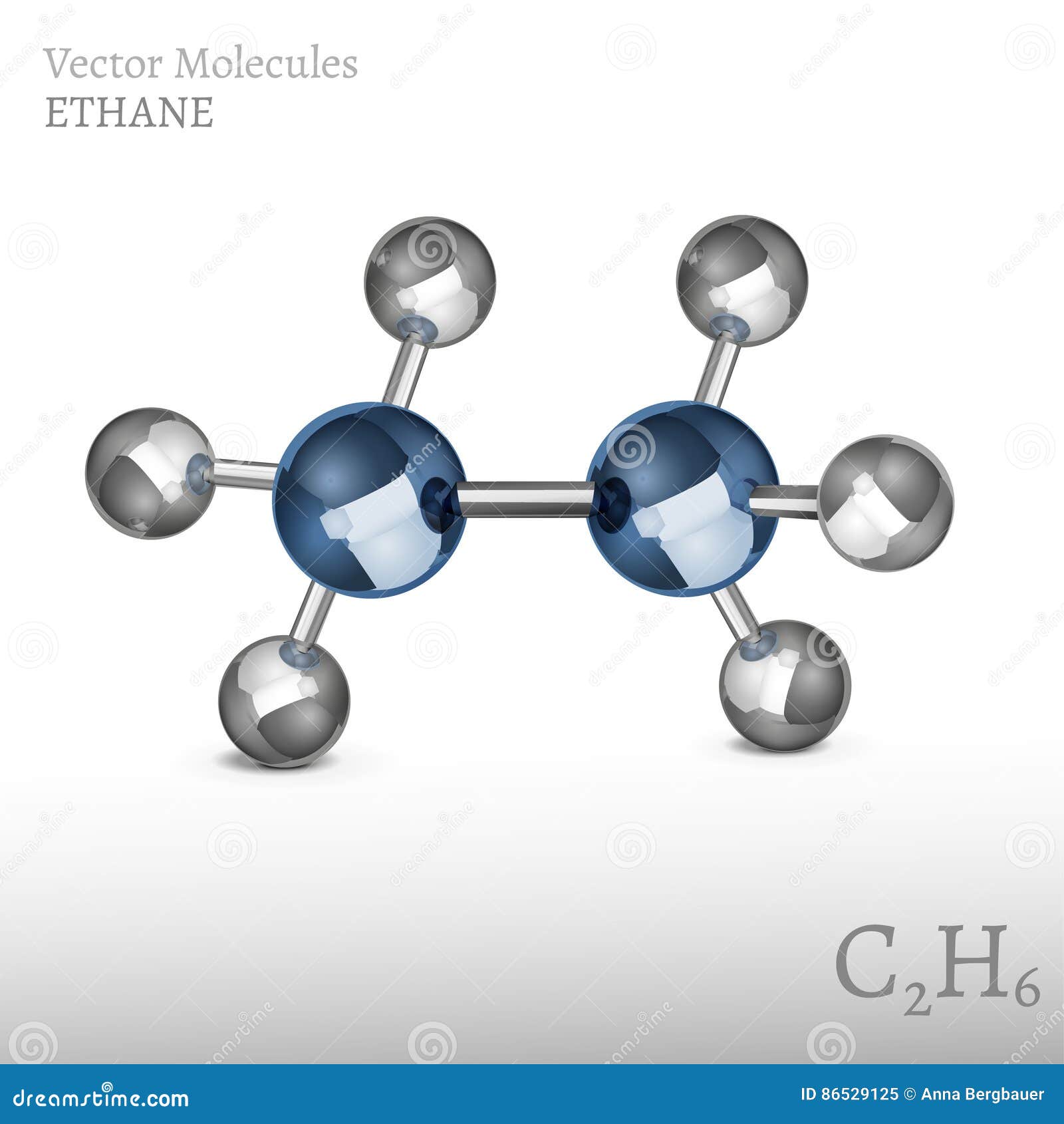 Ethane Molecule Icon Vector Illustration | CartoonDealer.com #81487360