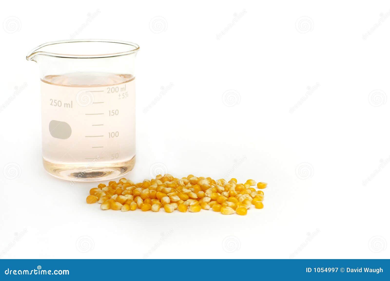 Ethanol with corn stock image. Image of alternative, beaker 1054997