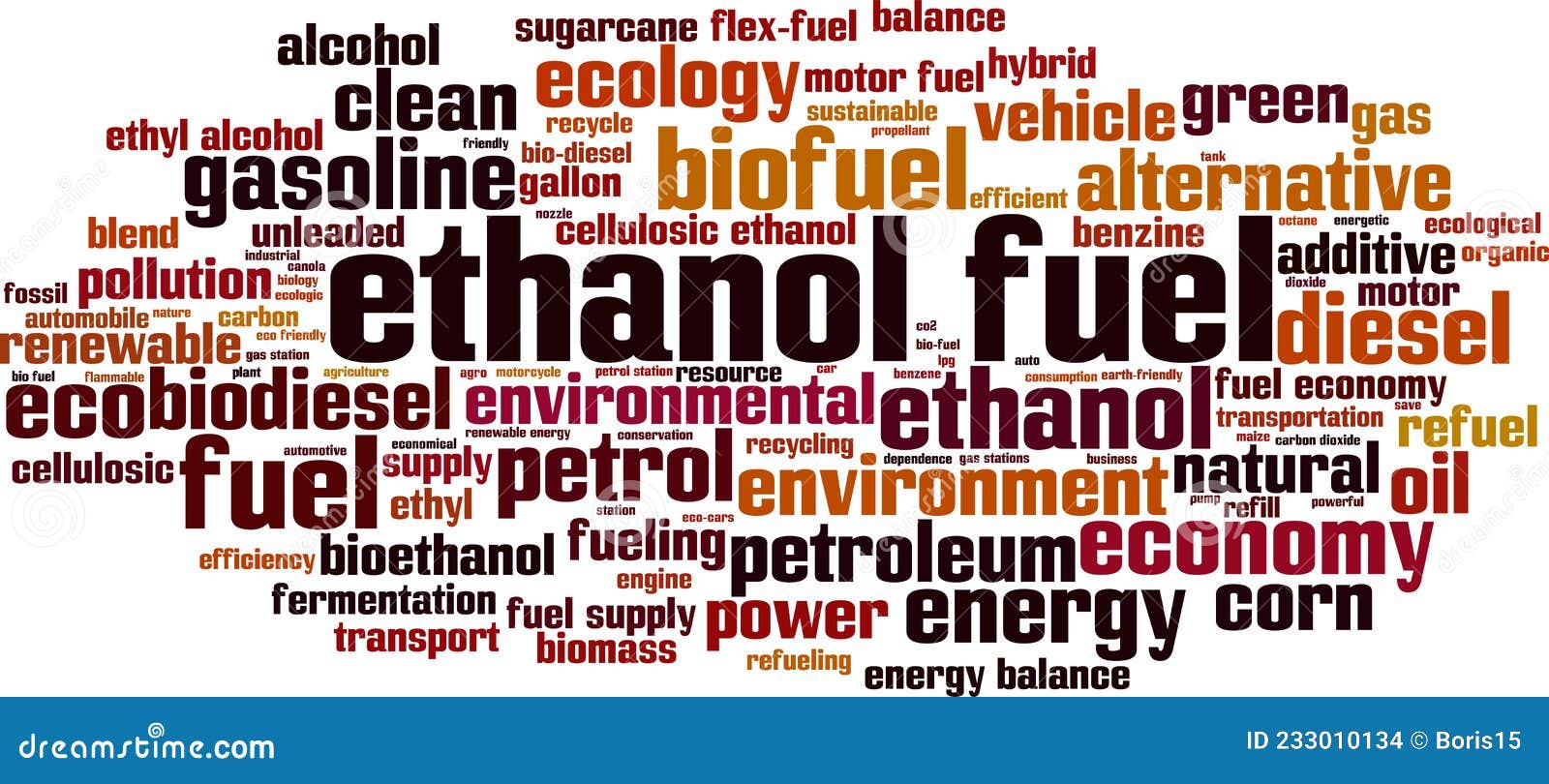 Ethanol fuel word cloud stock vector. Illustration of save 233010134