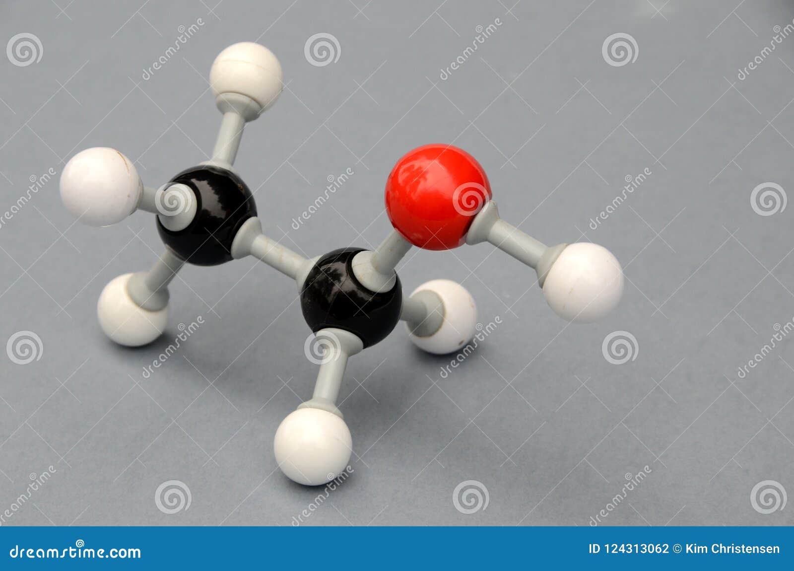 Ethanol of organic molecule model stock - 124313062 Image photo.