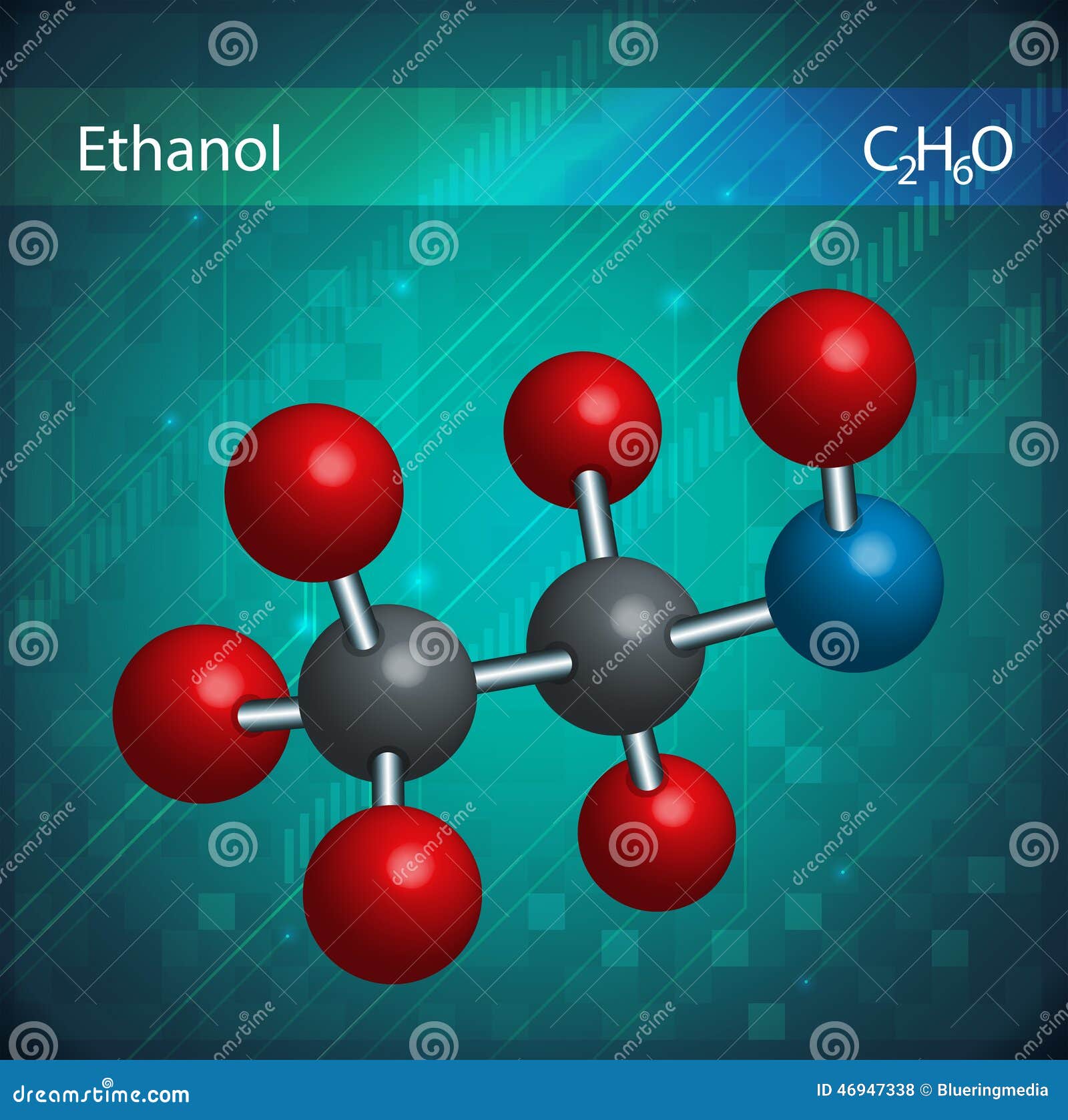 Ethanol molecules stock vector. Illustration of drinking 46947338