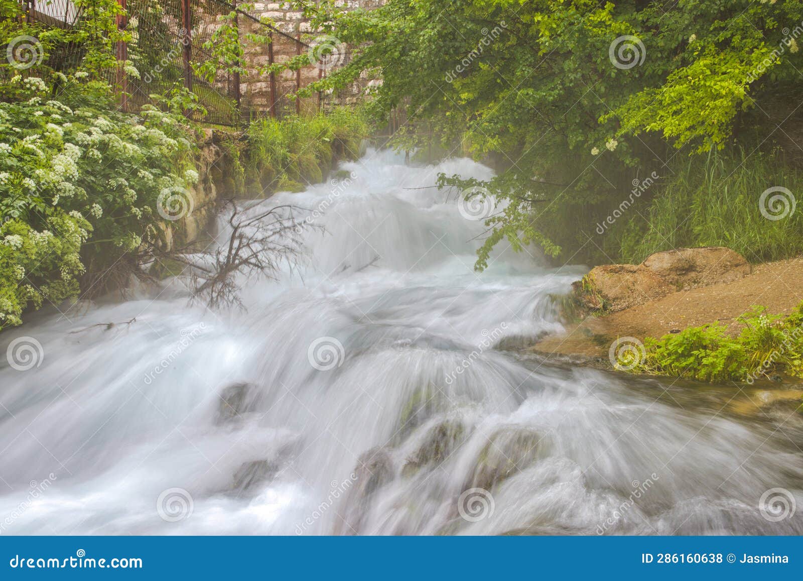 ethereal mist over plava voda spring, long exposure capture