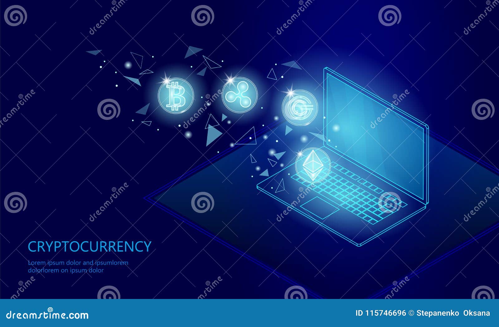 Ethereum Bitcoin Ripple Coin Digital Cryptocurrency Laptop Pc Cell Web  Online Payment. Big Data Information Exchange Editorial Photo -  Illustration of investment, digital: 115746696