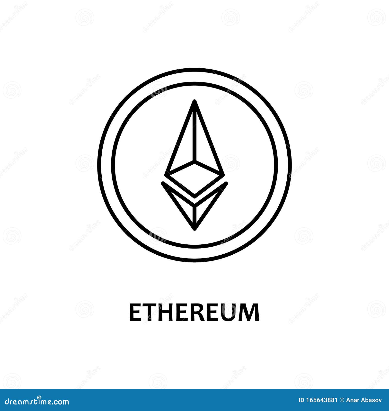 Ethereum Icon with Name. Element of Crypto Currency for Mobile Concept and  Web Apps Editorial Photo - Illustration of digital, mining: 165643881