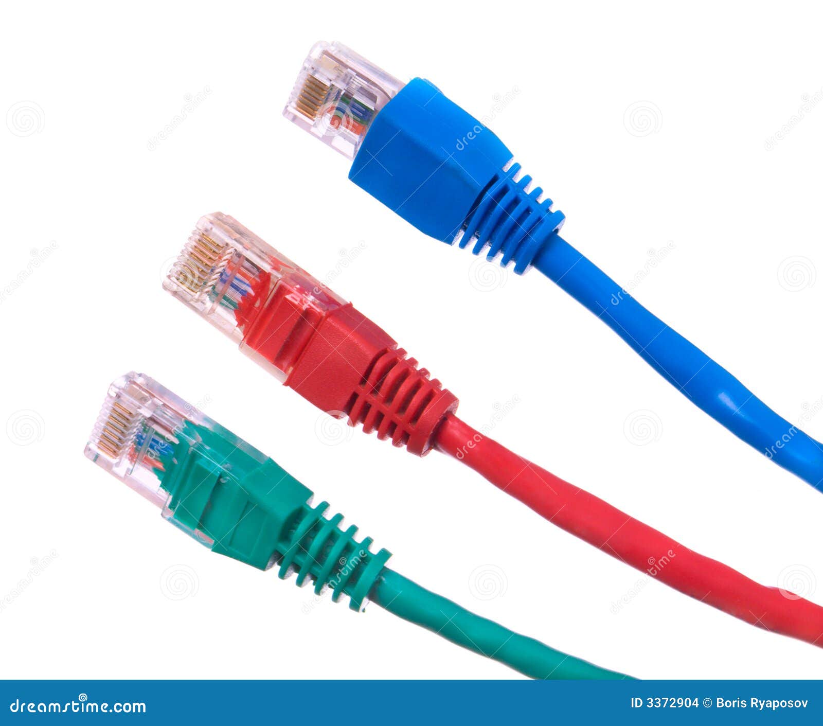 cables isolated stock photo. Image of close, blue 3372904