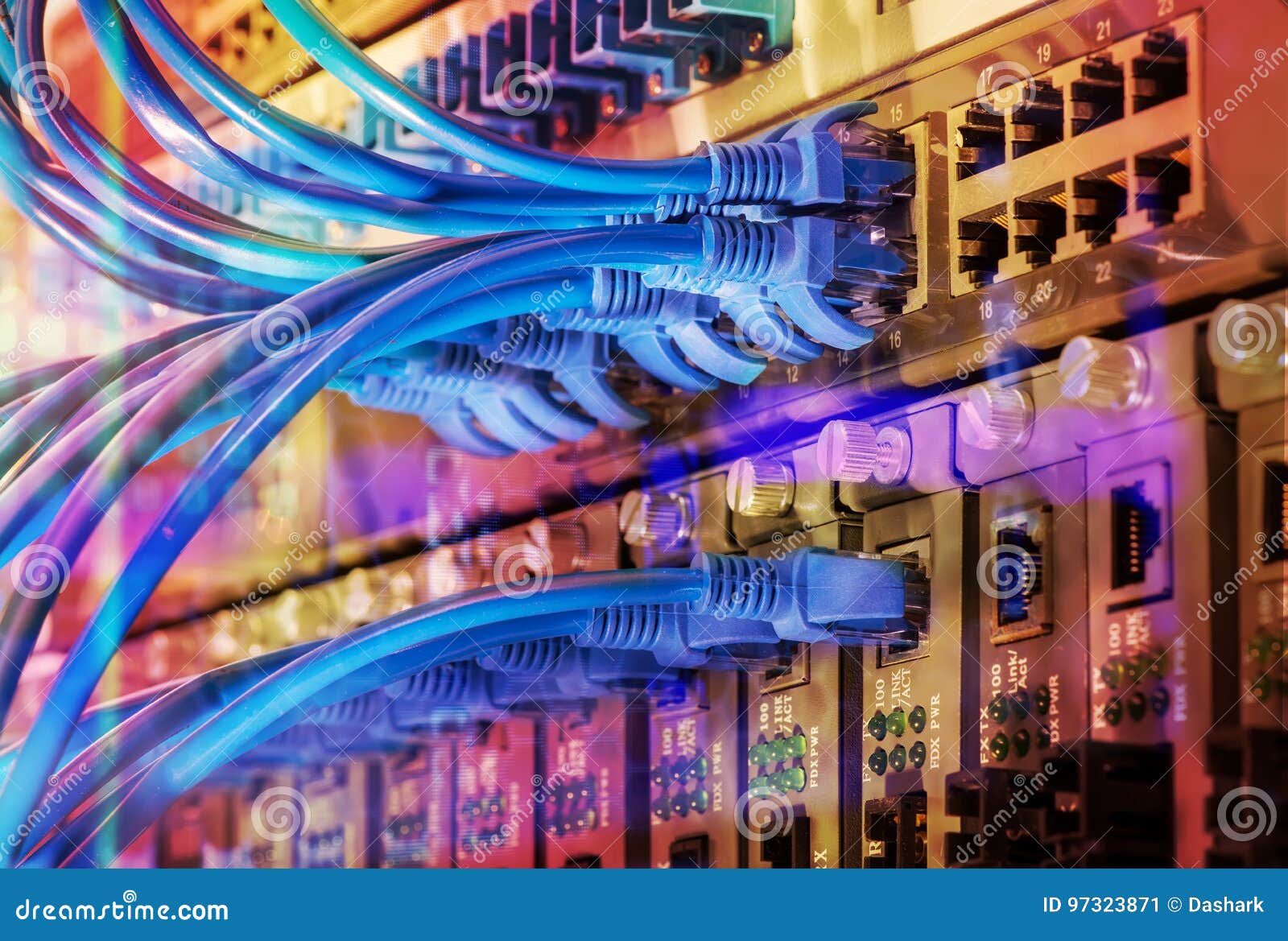 ethernet cables and network switching hub lan system communication