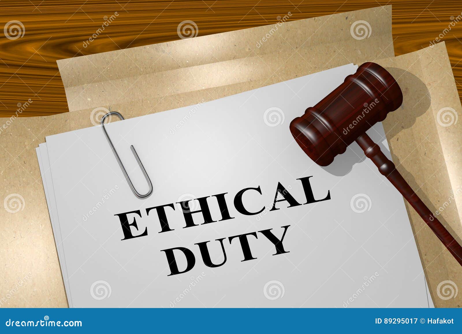 Ethical Duty Legal Concept Stock Illustration Illustration of