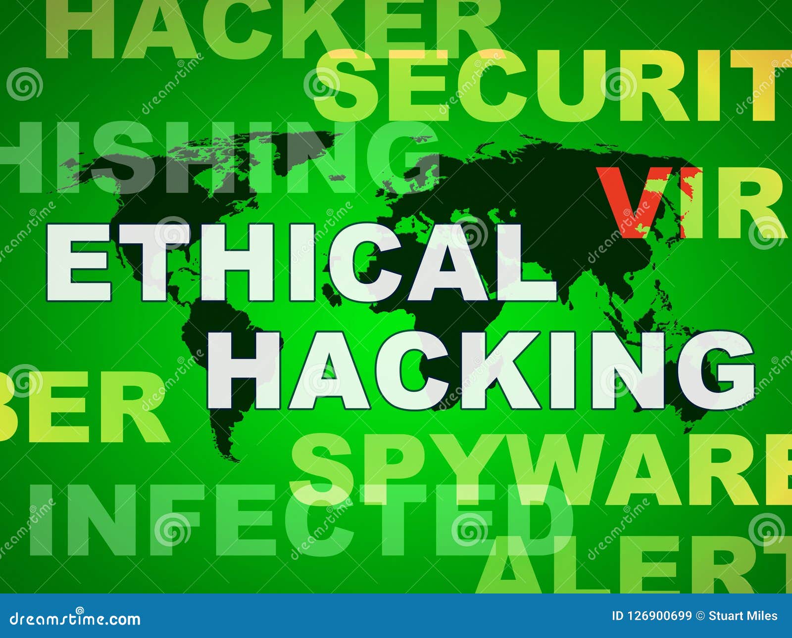 Ethical Hacking Data Breach Tracking 2d Illustration Stock Illustration