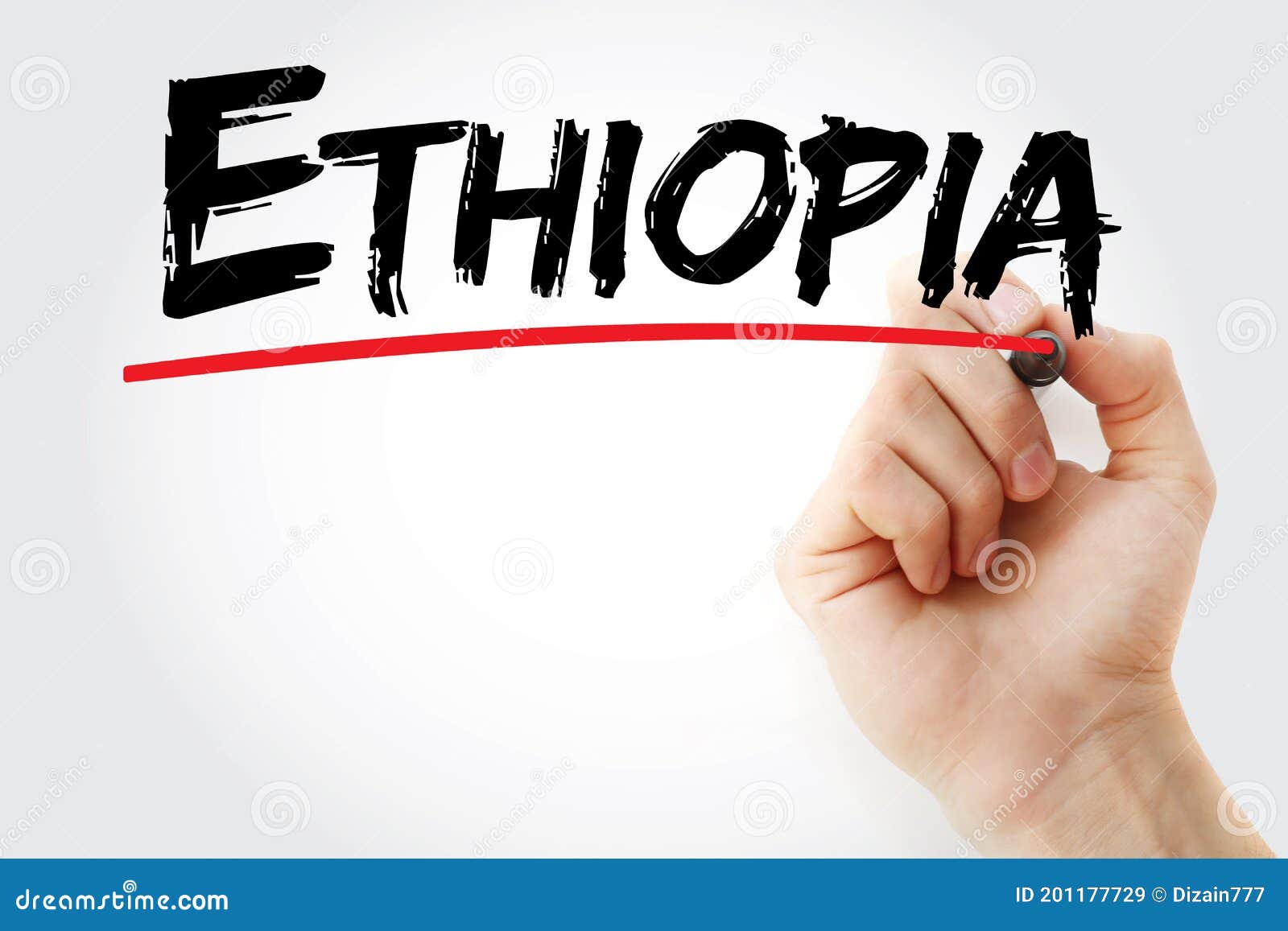 Ethiopia text with marker stock image. Image of culture 201177729
