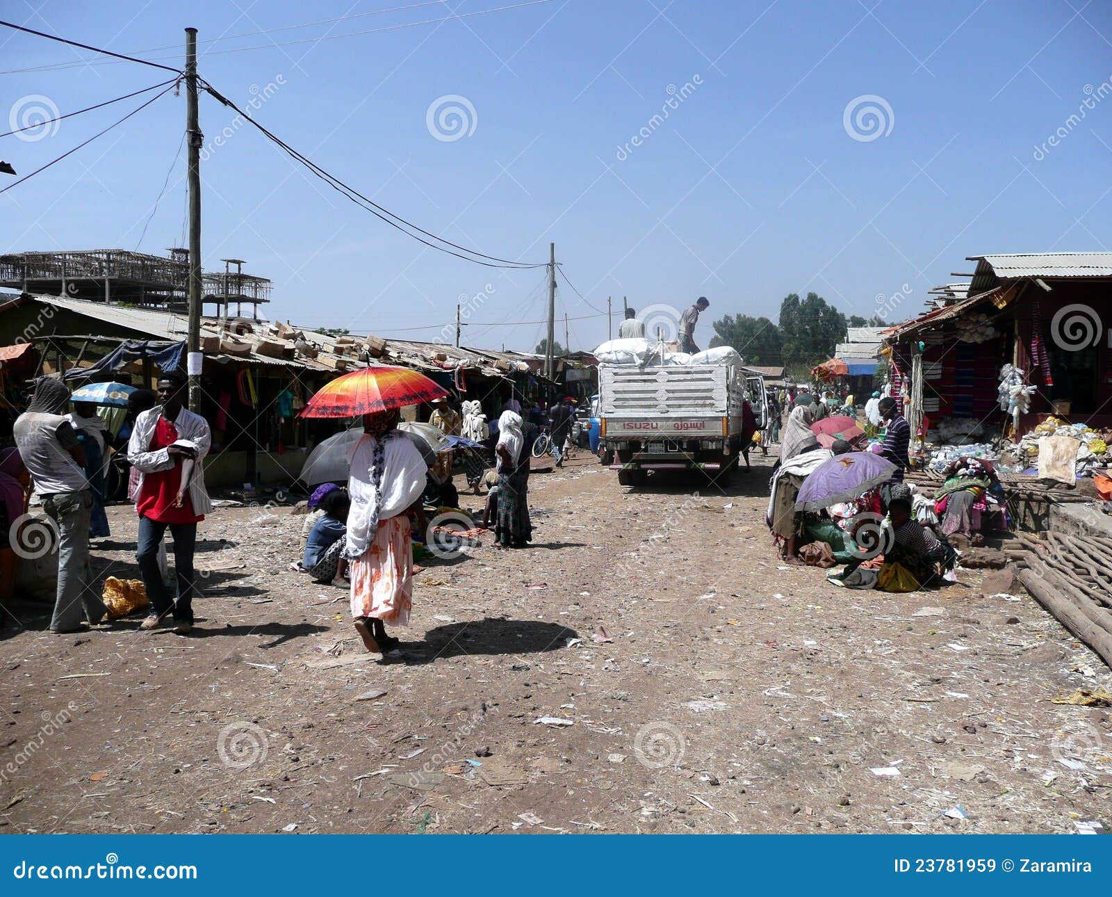 Ethiopian market editorial stock image. Image of people 23781959