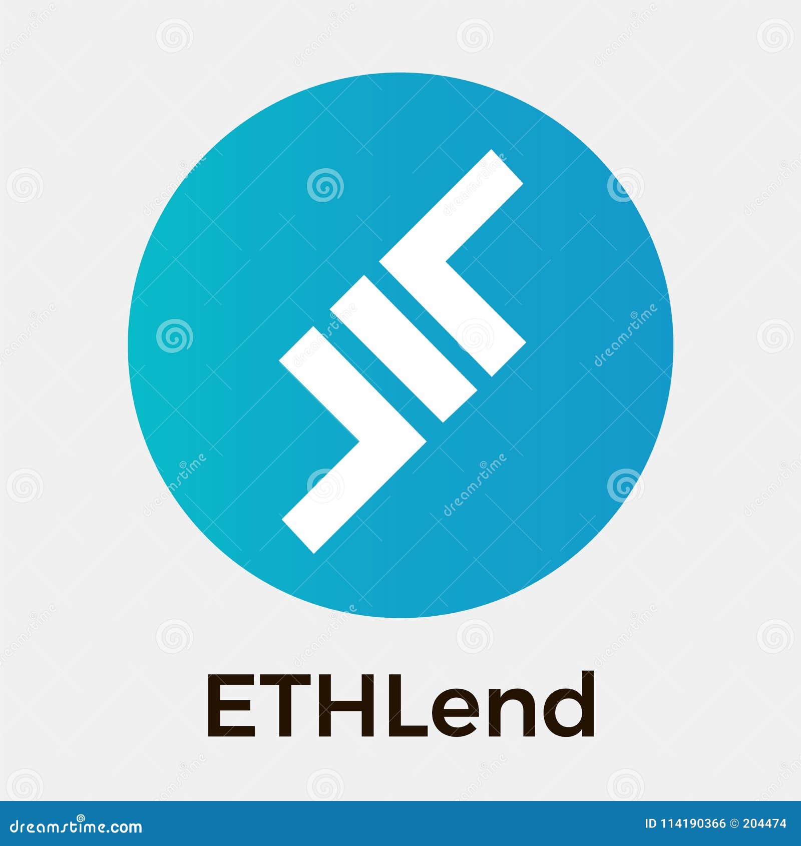 ETHLend LEND Vector Logo. Decentralized Financial Marketplace Using  Blockchain and Smart Contracts and Crypto Currency. Stock Vector -  Illustration of coin, emblem: 114190366