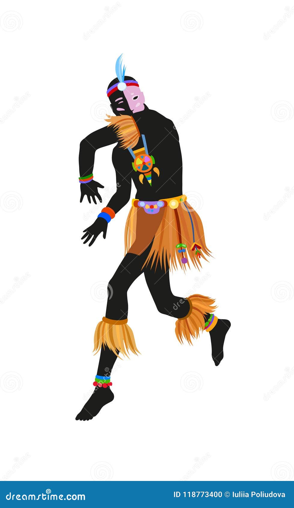 french african dancer clipart