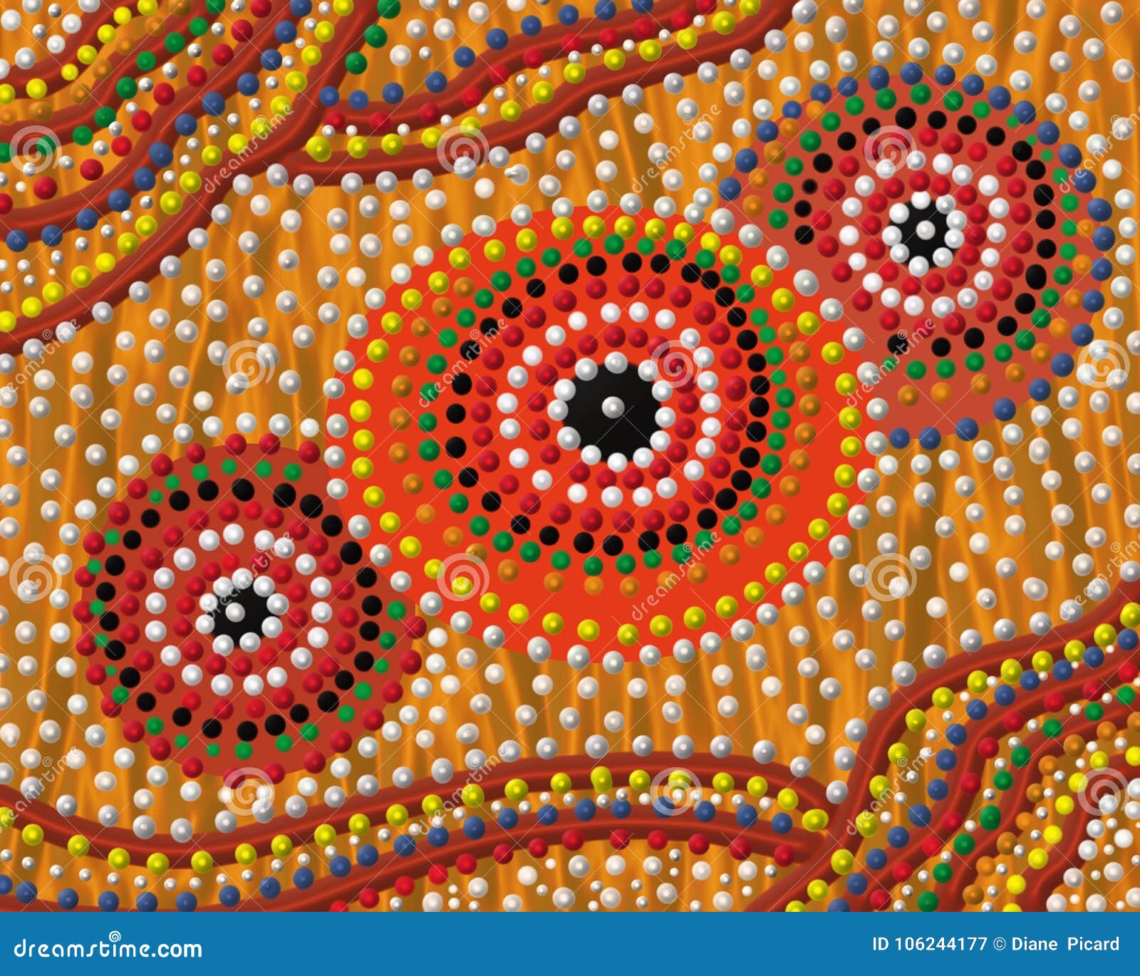 https://thumbs.dreamstime.com/z/ethnic-design-dots-circles-waves-colorful-pattern-tribal-dot-painting-water-holes-dot-painting-106244177.jpg