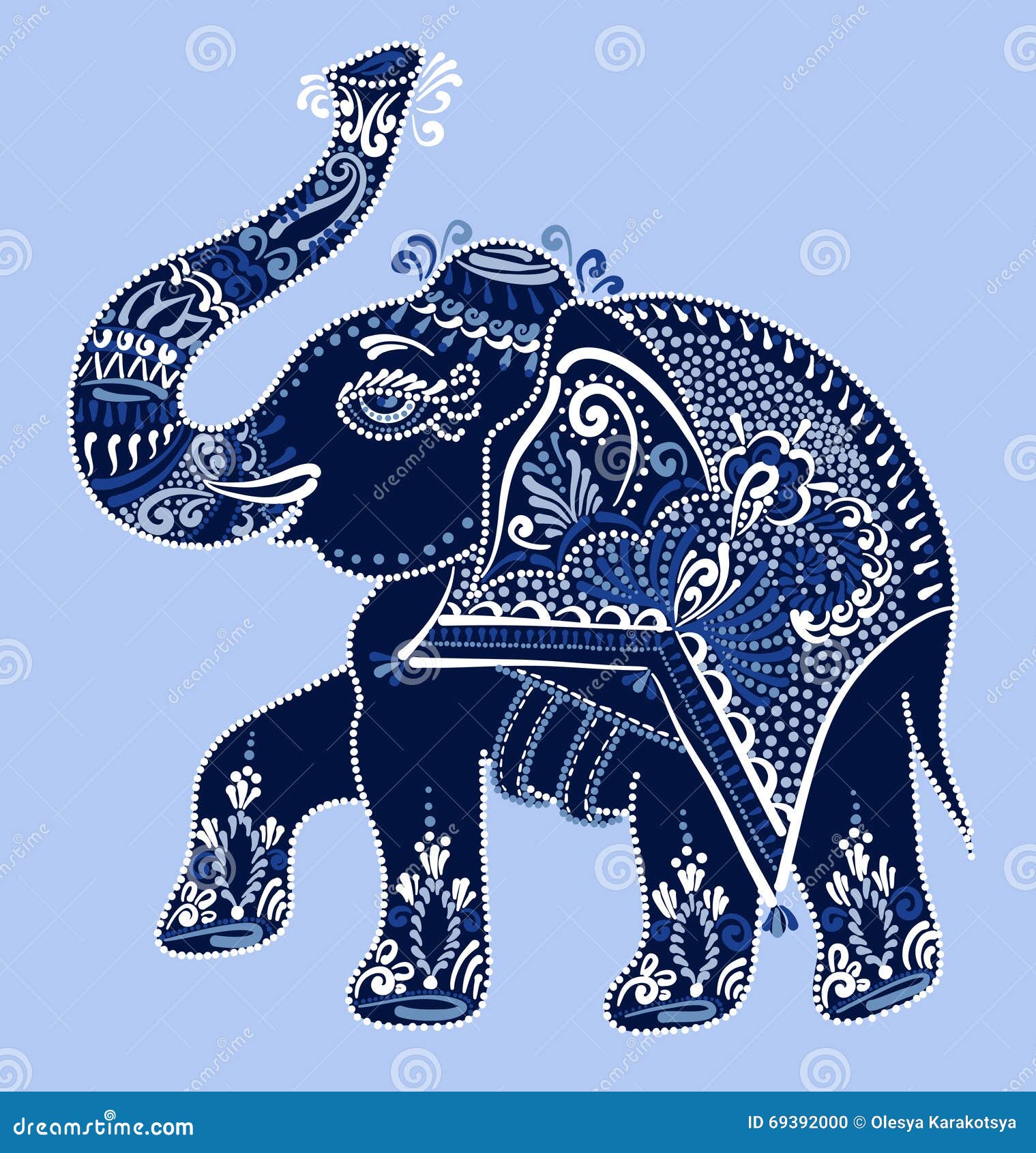Indian Elephant Painting Stock Illustrations 690 Indian Elephant