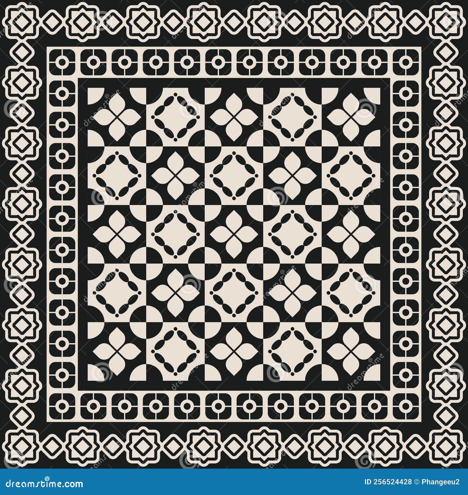 ethnic batik kawung textile pattern 065