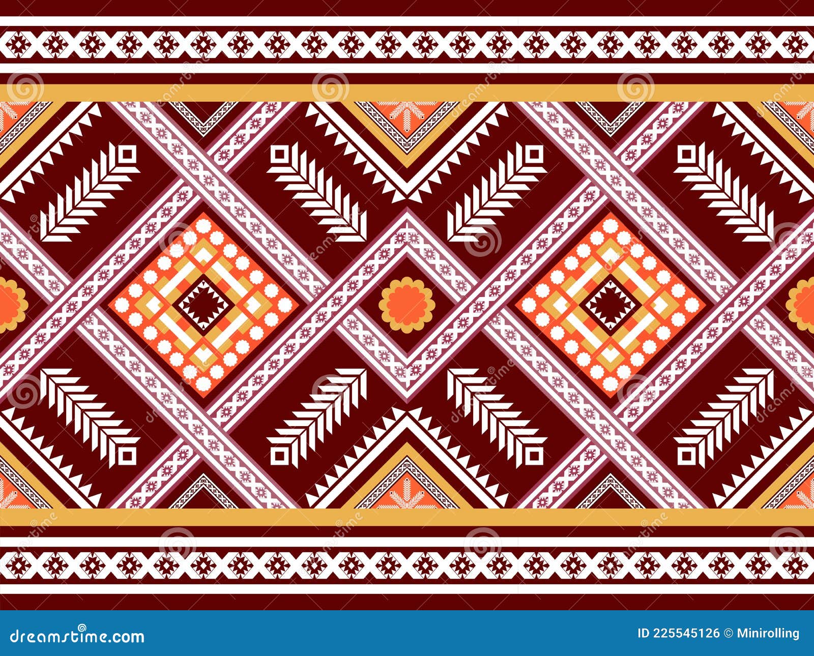 Ethnic Pattern with Cross Line. Design for Fabric, Wallpaper, Background in  Colorful. Wallpaper in Seamless Pattern Design Stock Illustration -  Illustration of angle, geometric: 225545126