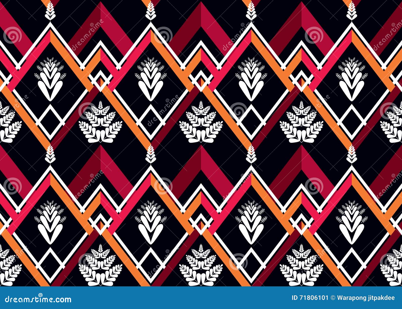 Ethnic Pattern. Geometric Pattern Design for Background or Wallpaper