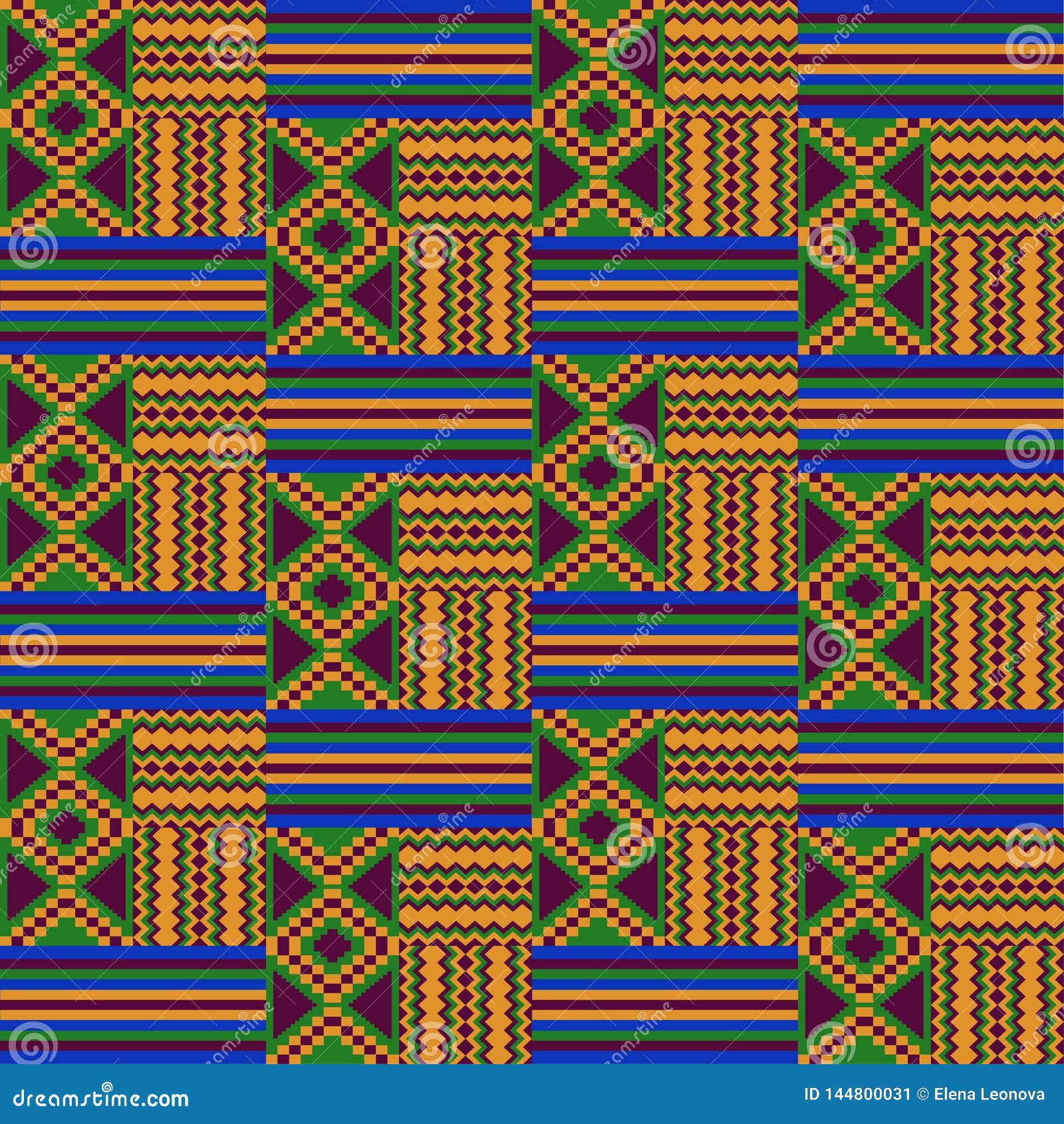 African Geometric Kente Cloth Style Vector Seamless Textile Pattern Tribal  Stock Vector by ©RedKoala 345623142