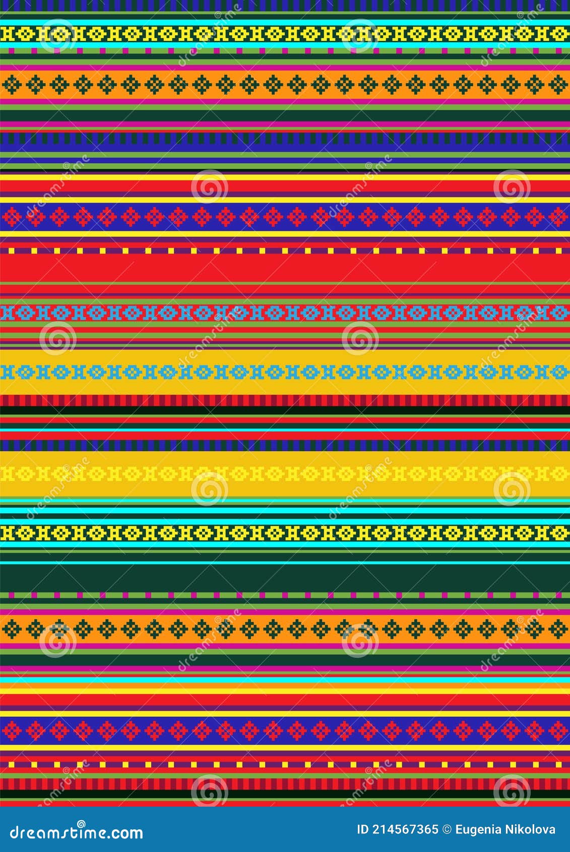 ethnic seamless pattern. traditional ornament background. folk ornamental texture. bright colors.