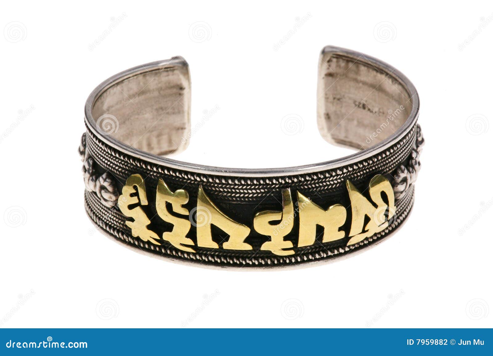 The Ethnic Silver Bracelets Stock Photo Image of handcraft, ethnicity