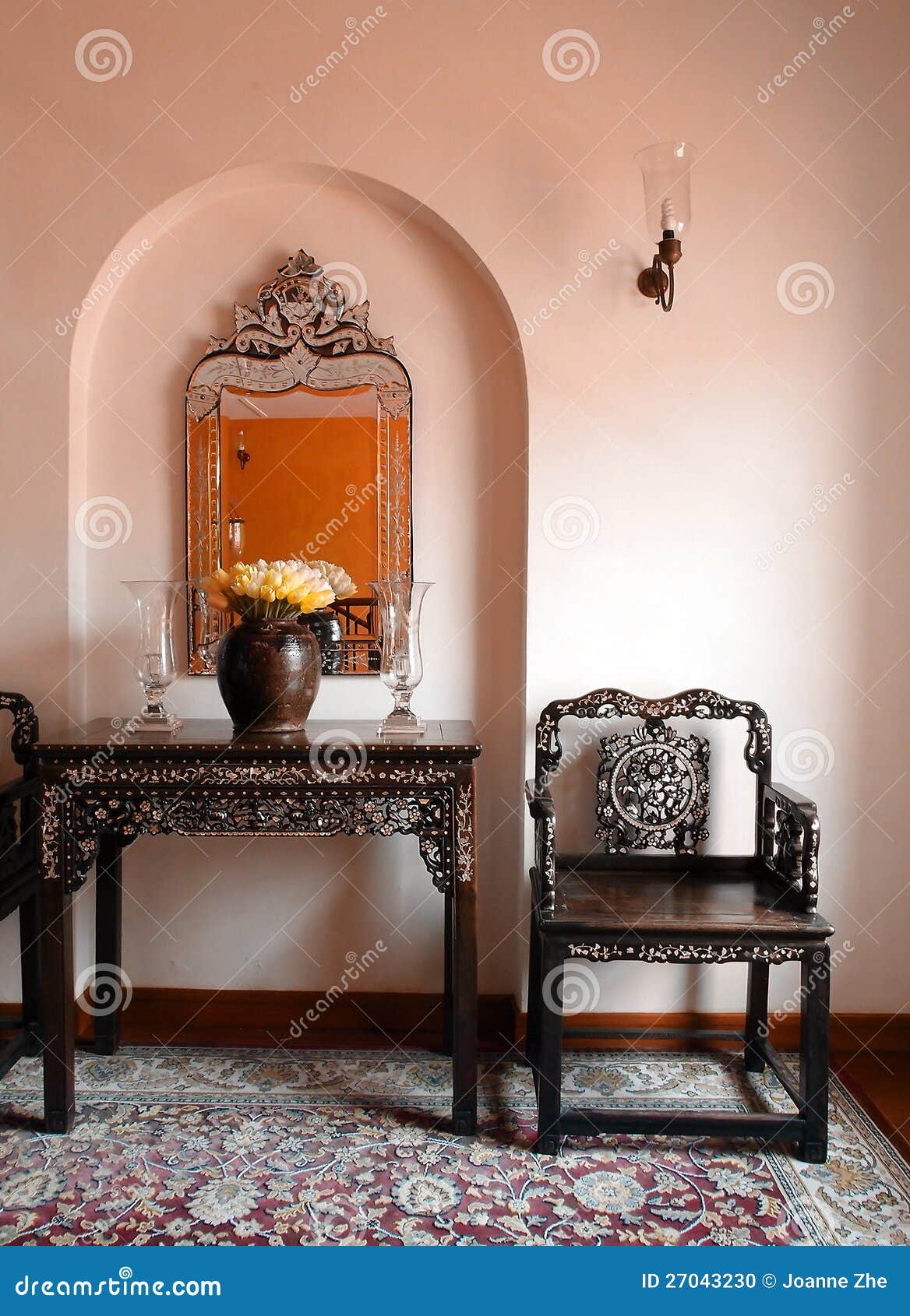 Ethnic Straits Chinese Malay Decor Stock Photo Image Of Chairs Furniture 27043230