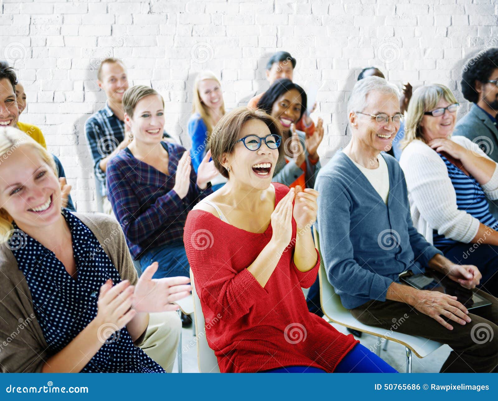 ethnicity audience crowd seminar cheerful community concept