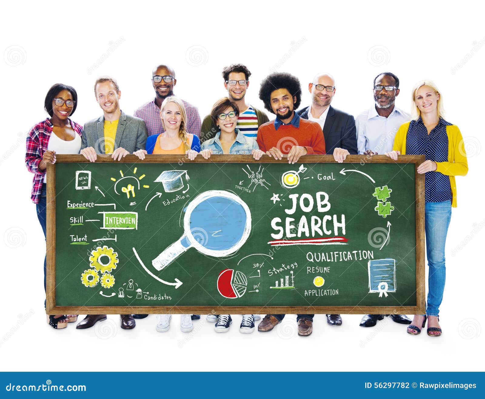 ethnicity people job search searching togetherness concept