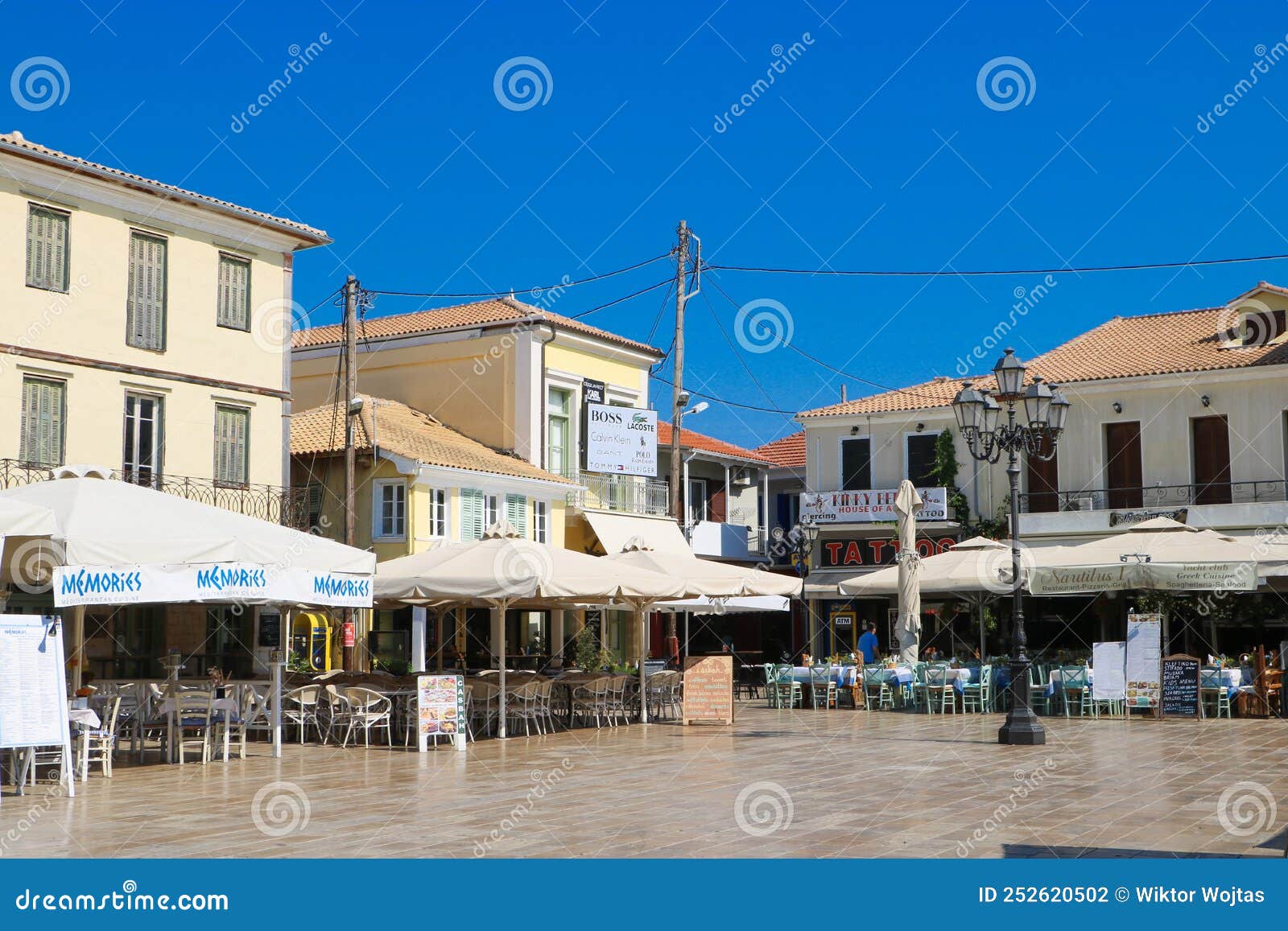 Ethnikis Antistaseos - Plein in Lefkada Redactionele Fotografie - Image ...