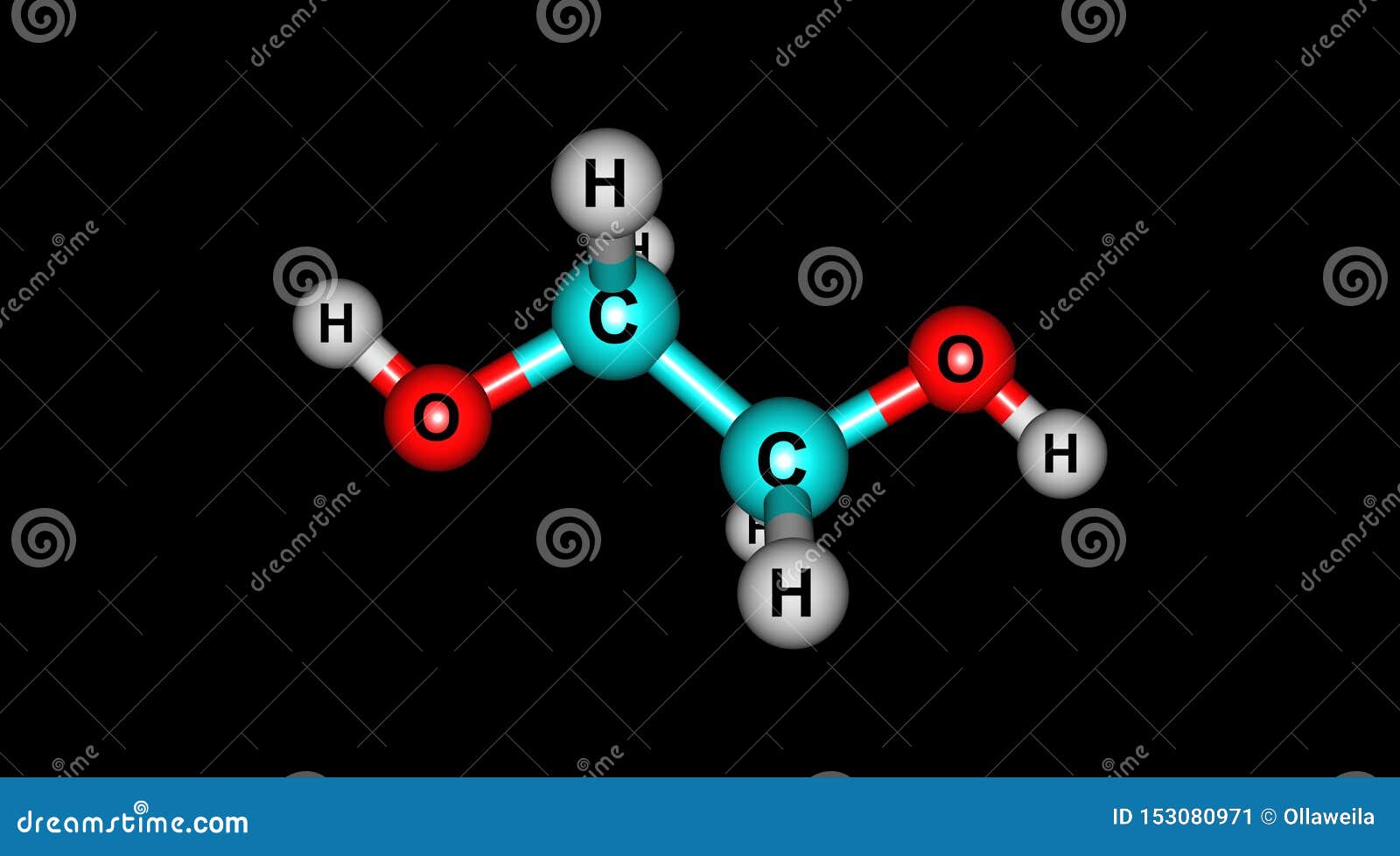 Ethylene Glycol Structure