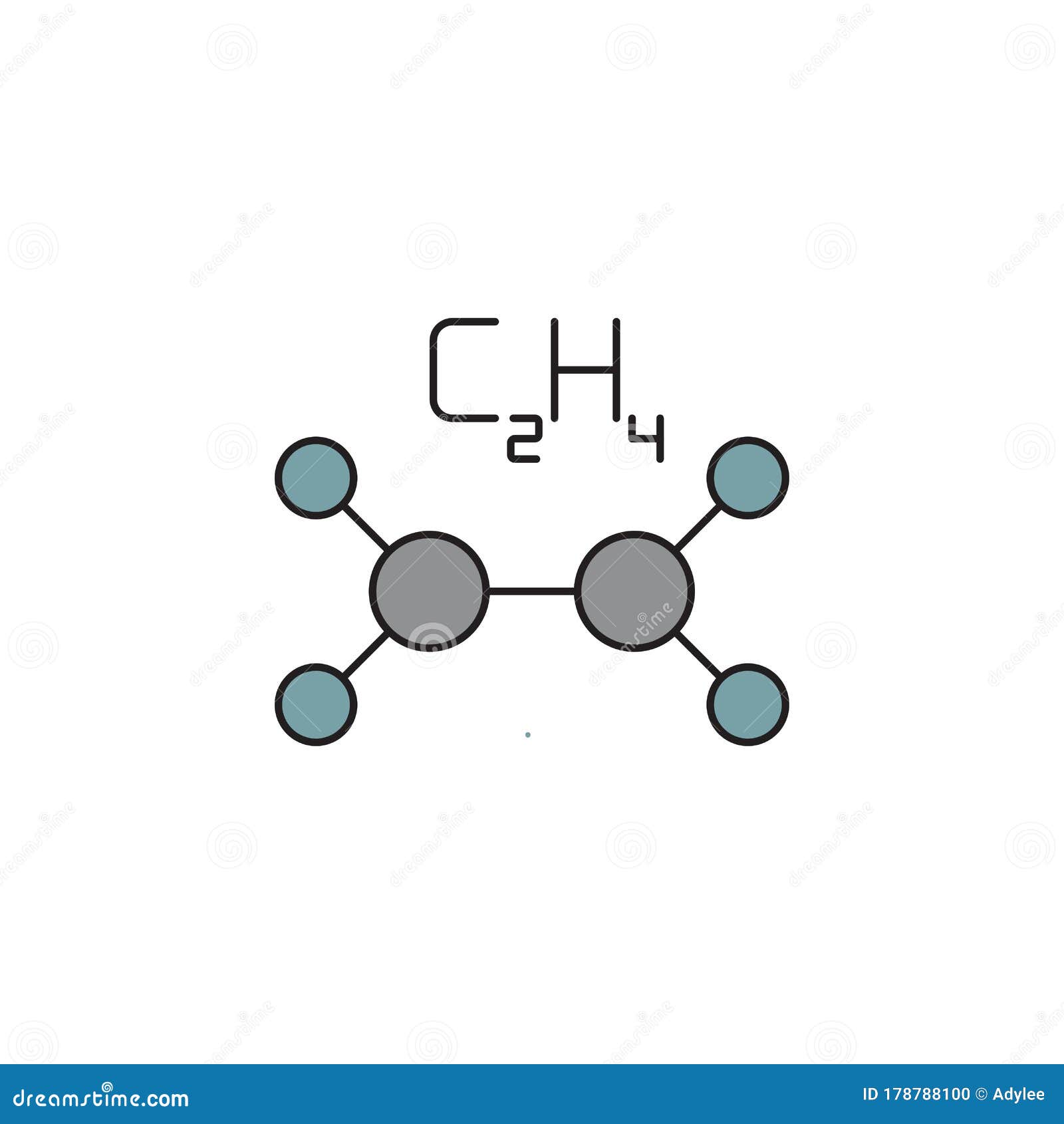 Ethylene Molecule Stock Photo | CartoonDealer.com #8439096