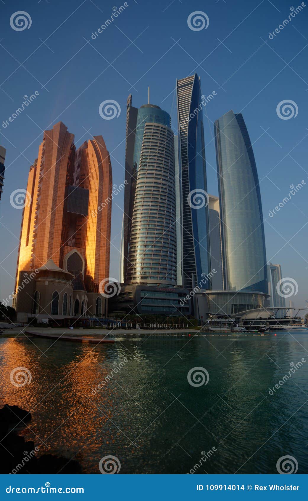 Skyscrapers In Abu Dhabi Near The Corniche Stock Photo Image Of