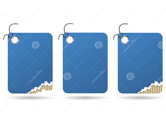 Etiqueta rasgada ilustración del vector. Ilustración de escalable ...