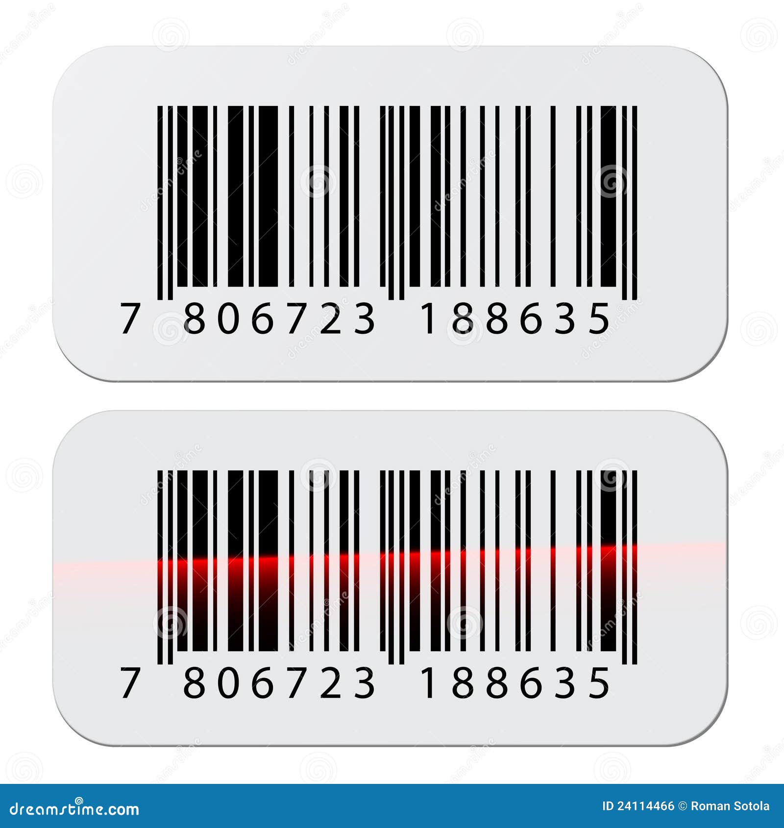 Etiquetas Del Código De Barras Ilustración del Vector Ilustración datos, comercio: 24114466