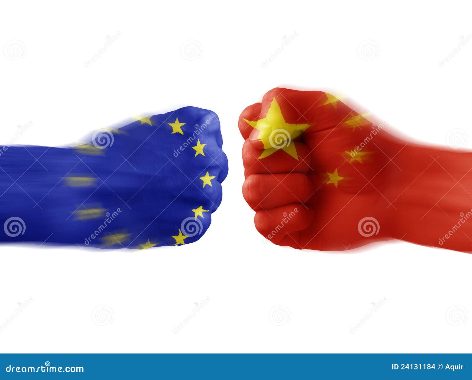 EU & China - Disagreement Stock Photo - Image of duel, skirmish: 24131184