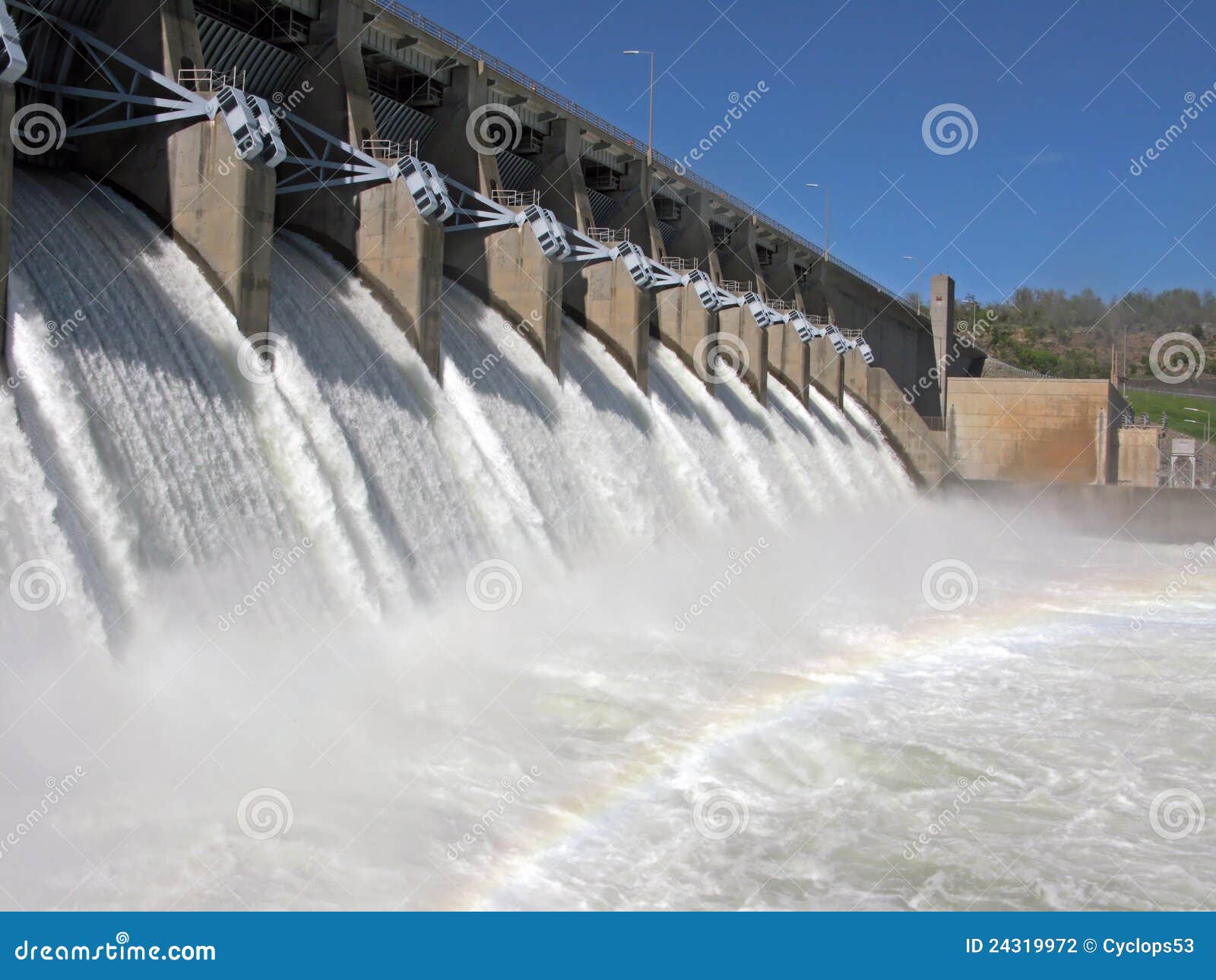 Eufaula Dam in Oklahoma stock photo. Image of power, hydroelectric