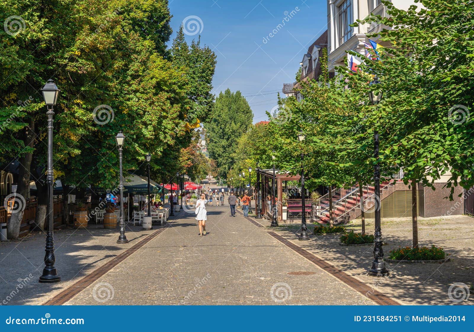 Eugene Doga Pedestrian Street in Chisinau, Moldova Editorial Photo ...